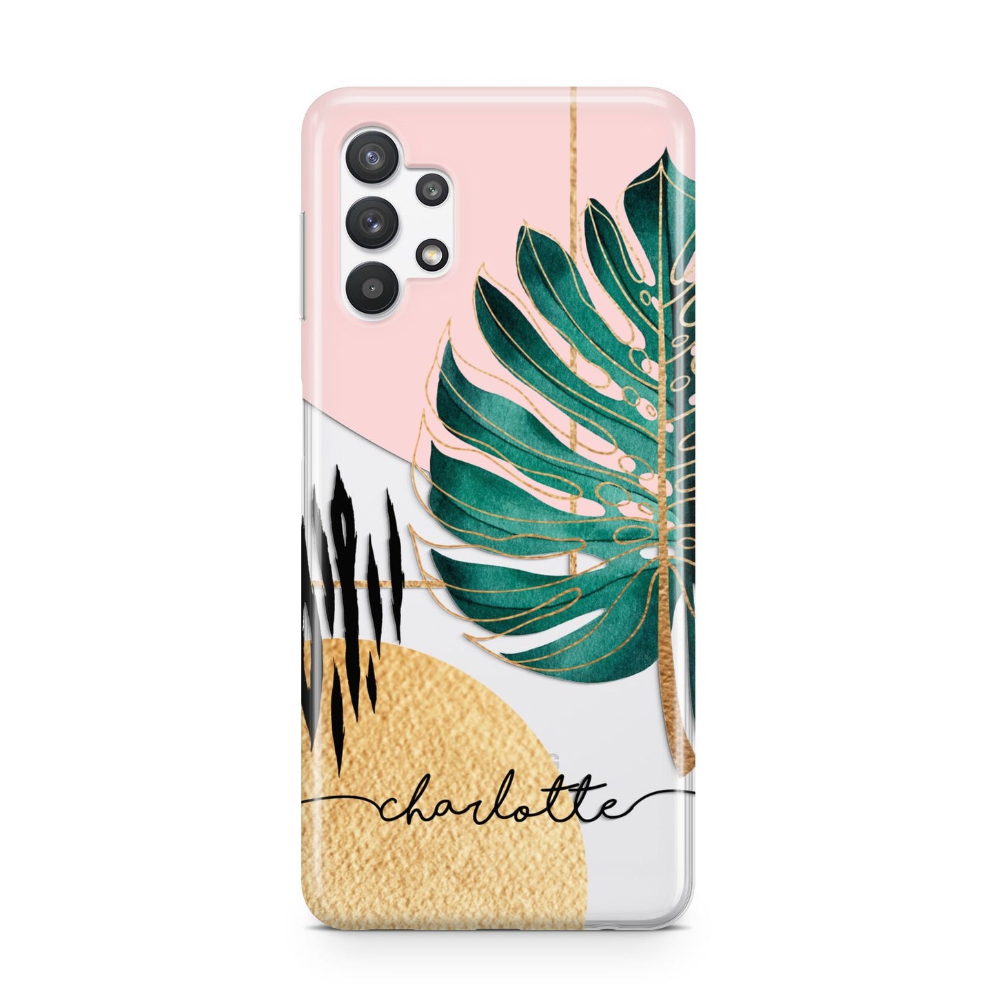 Personalised Tropical Fan Leaf Samsung A32 5G Case