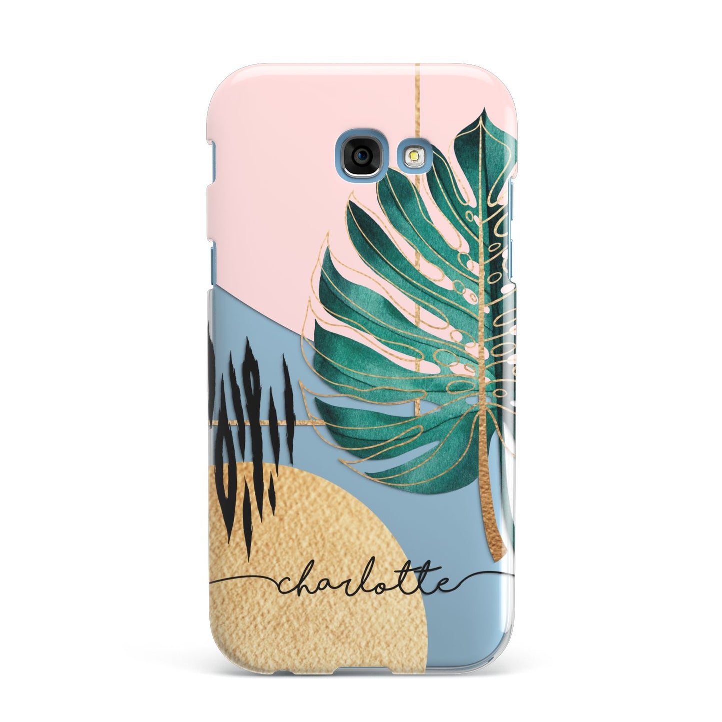 Personalised Tropical Fan Leaf Samsung Galaxy A7 2017 Case