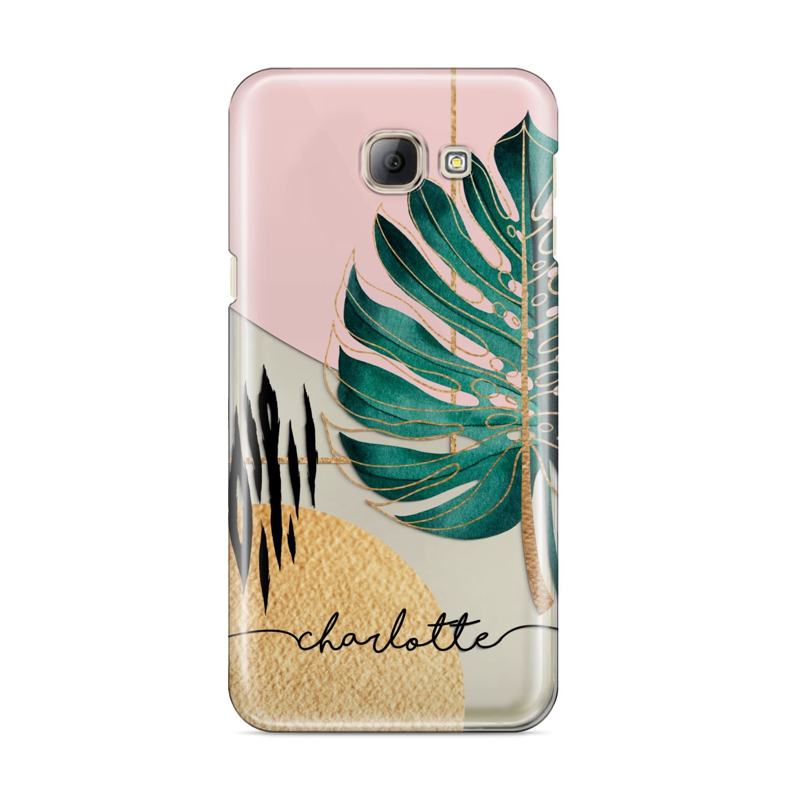 Personalised Tropical Fan Leaf Samsung Galaxy A8 2016 Case