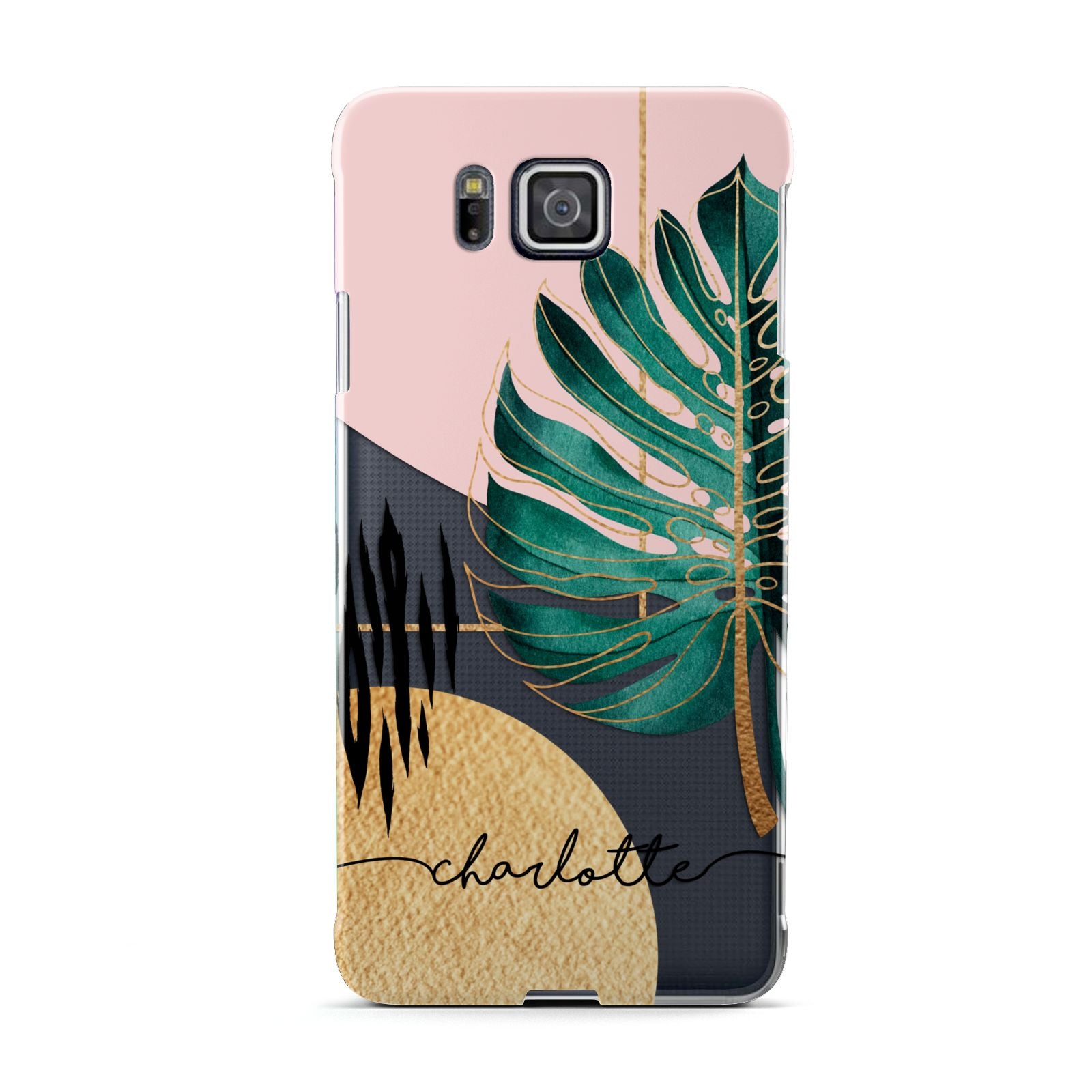 Personalised Tropical Fan Leaf Samsung Galaxy Alpha Case