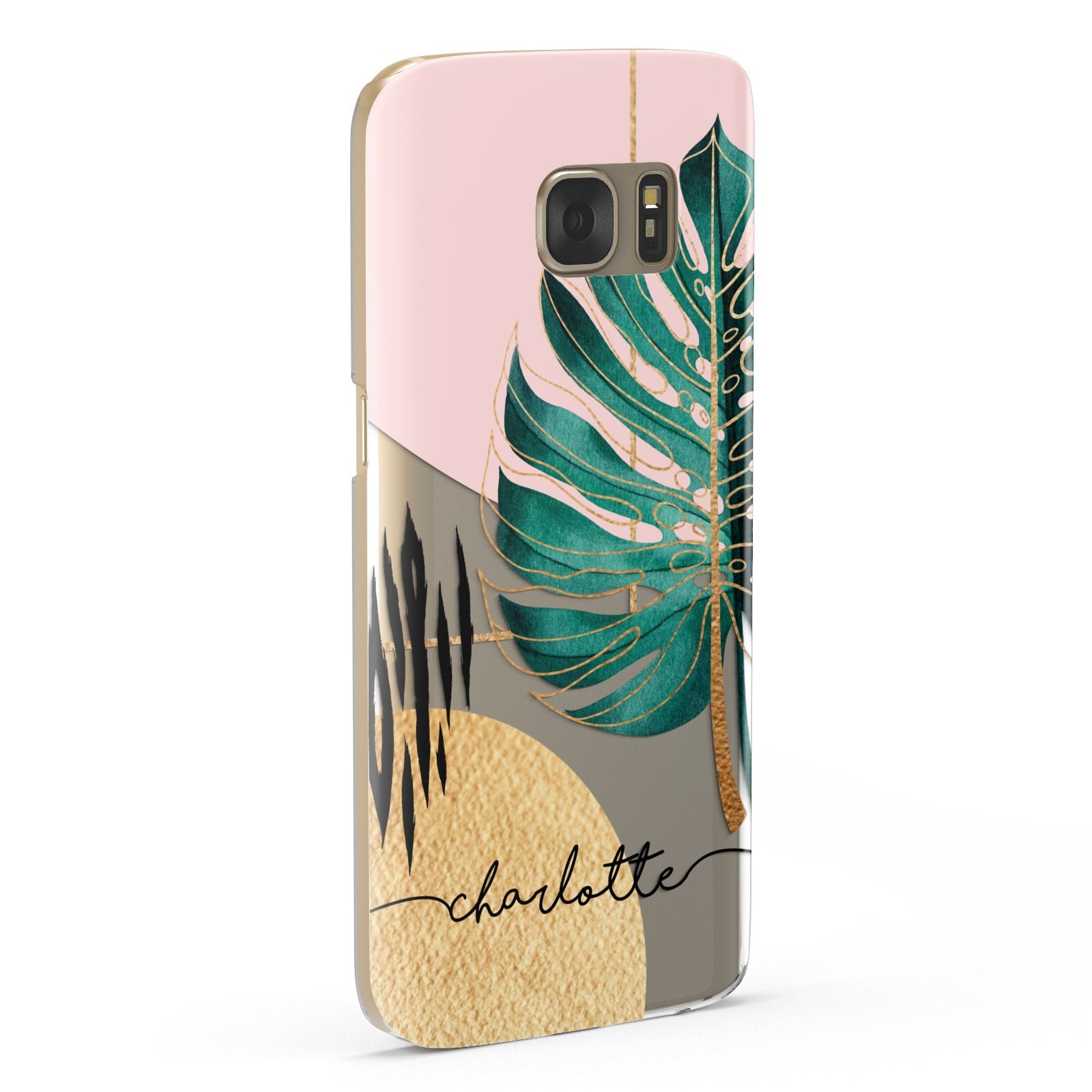 Personalised Tropical Fan Leaf Samsung Galaxy Case Fourty Five Degrees