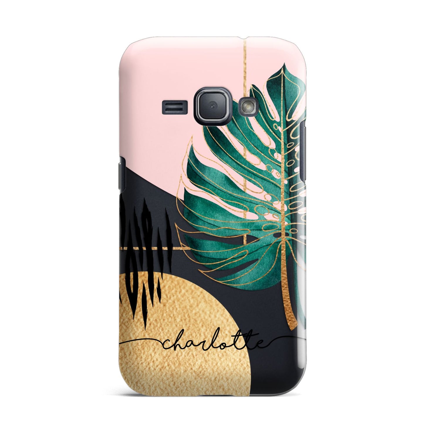 Personalised Tropical Fan Leaf Samsung Galaxy J1 2016 Case