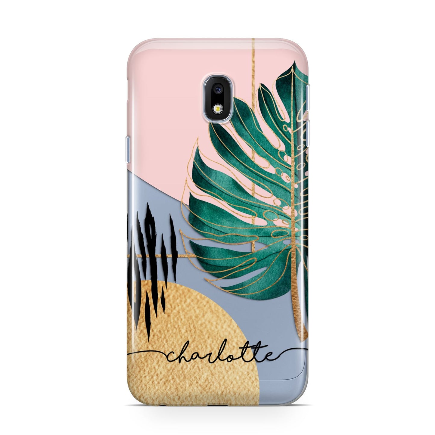 Personalised Tropical Fan Leaf Samsung Galaxy J3 2017 Case