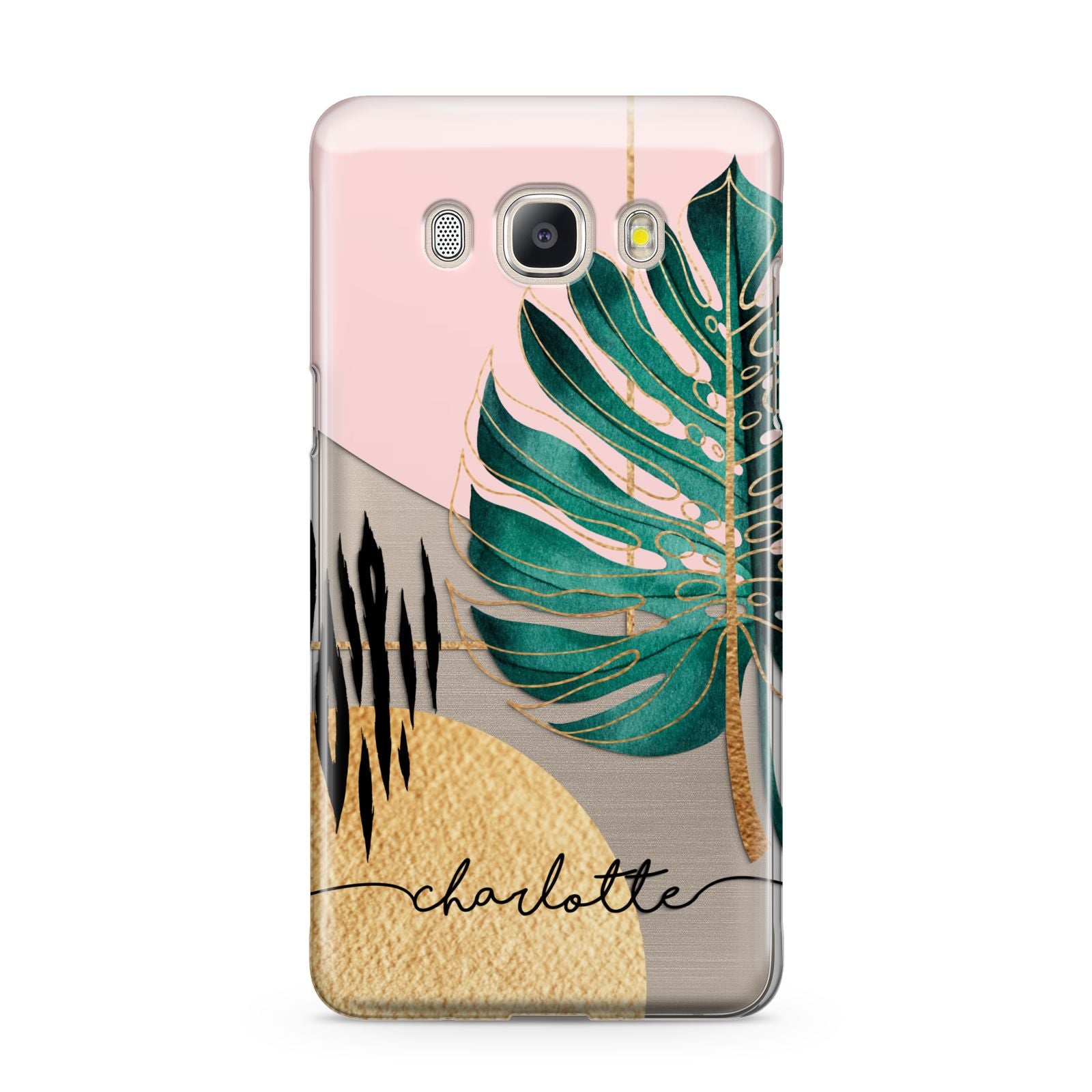 Personalised Tropical Fan Leaf Samsung Galaxy J5 2016 Case