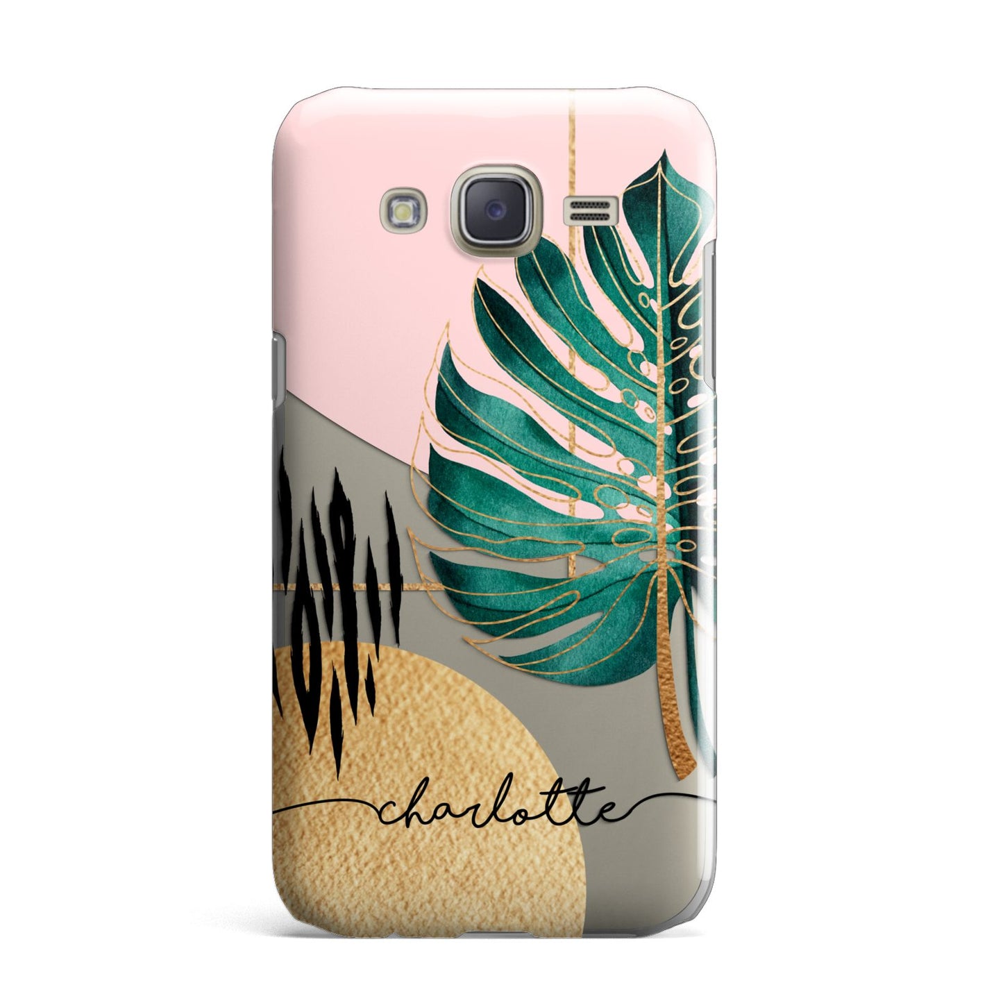 Personalised Tropical Fan Leaf Samsung Galaxy J7 Case