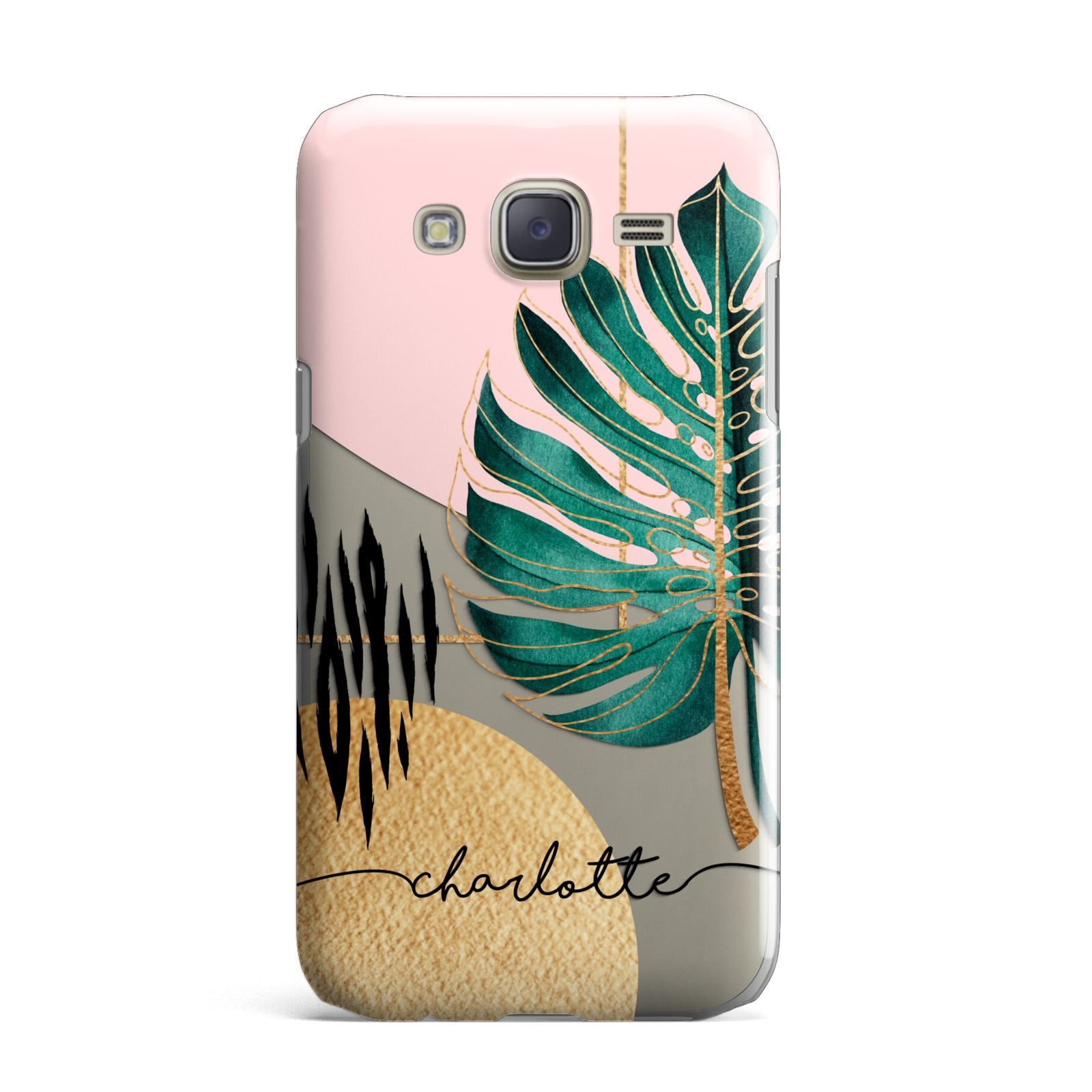 Personalised Tropical Fan Leaf Samsung Galaxy J7 Case