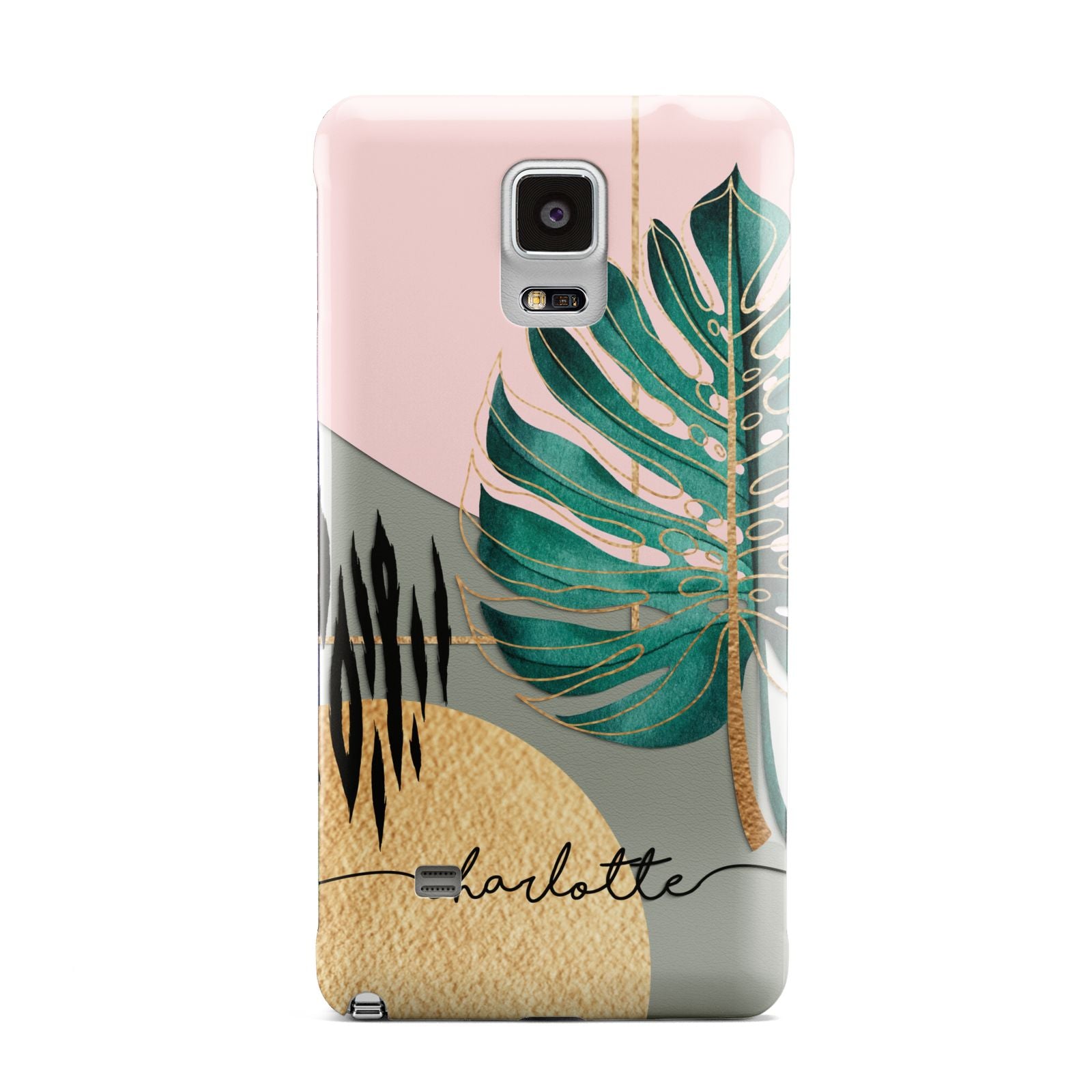 Personalised Tropical Fan Leaf Samsung Galaxy Note 4 Case