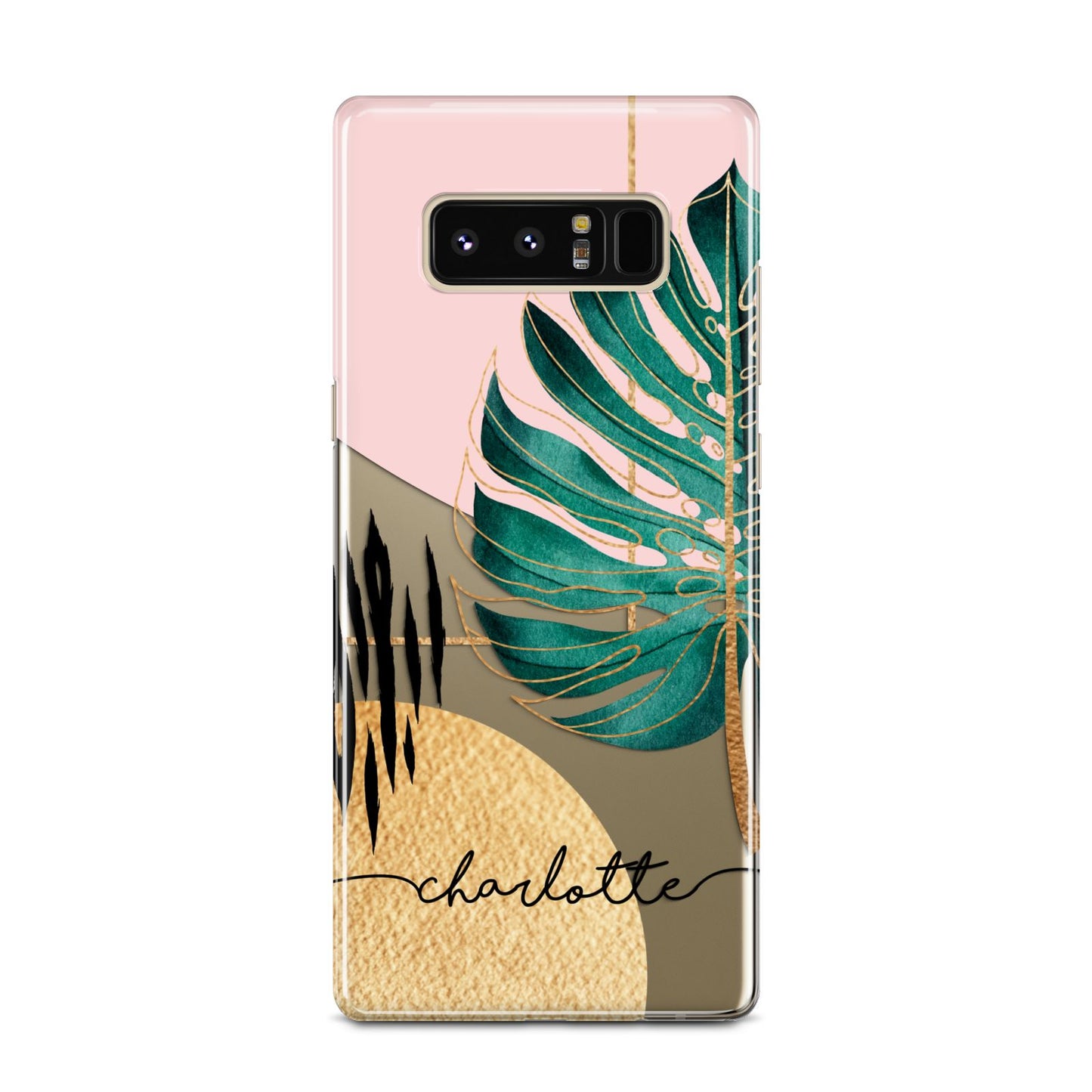 Personalised Tropical Fan Leaf Samsung Galaxy Note 8 Case