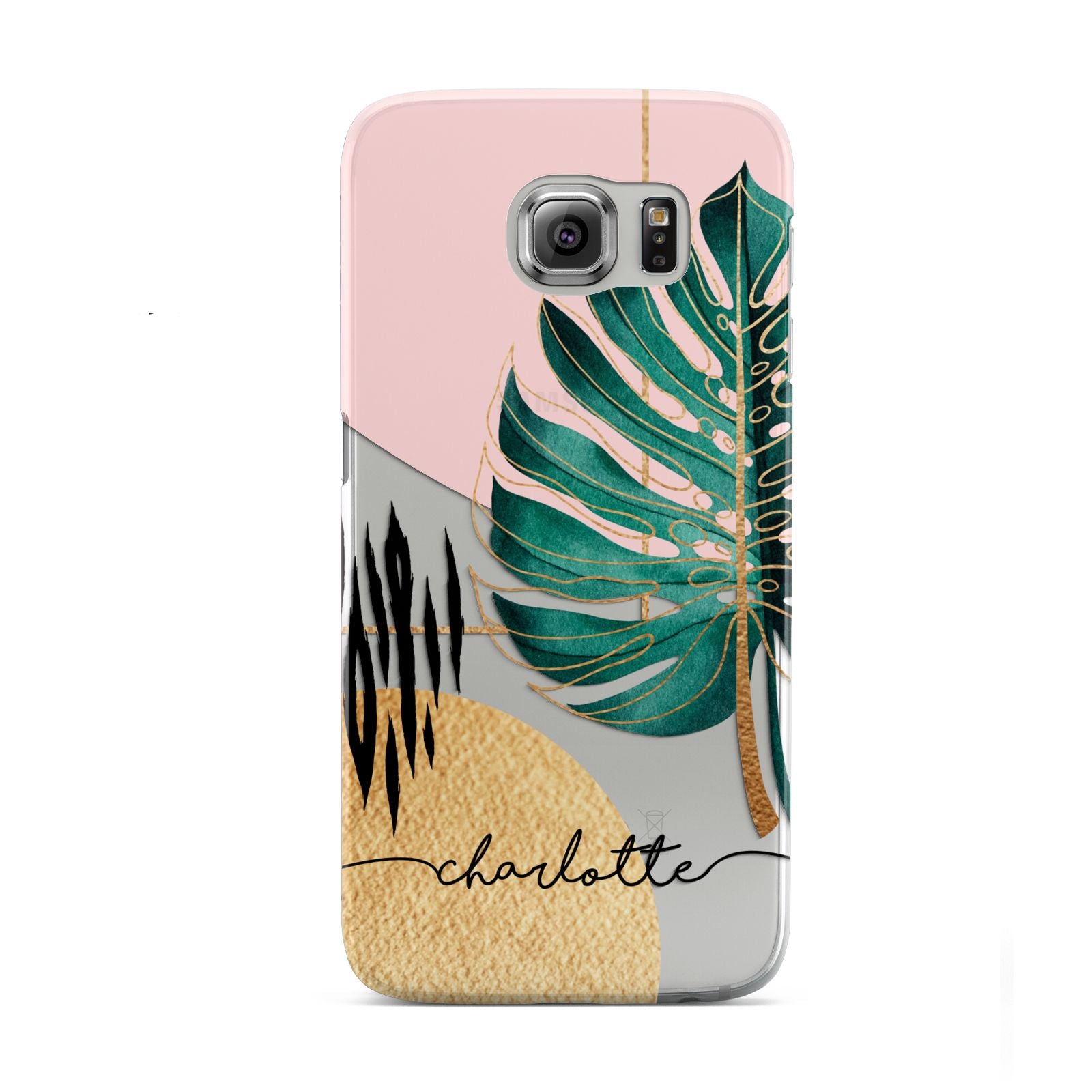 Personalised Tropical Fan Leaf Samsung Galaxy S6 Case