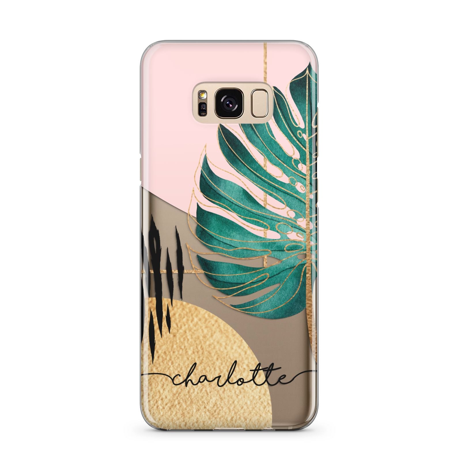 Personalised Tropical Fan Leaf Samsung Galaxy S8 Plus Case