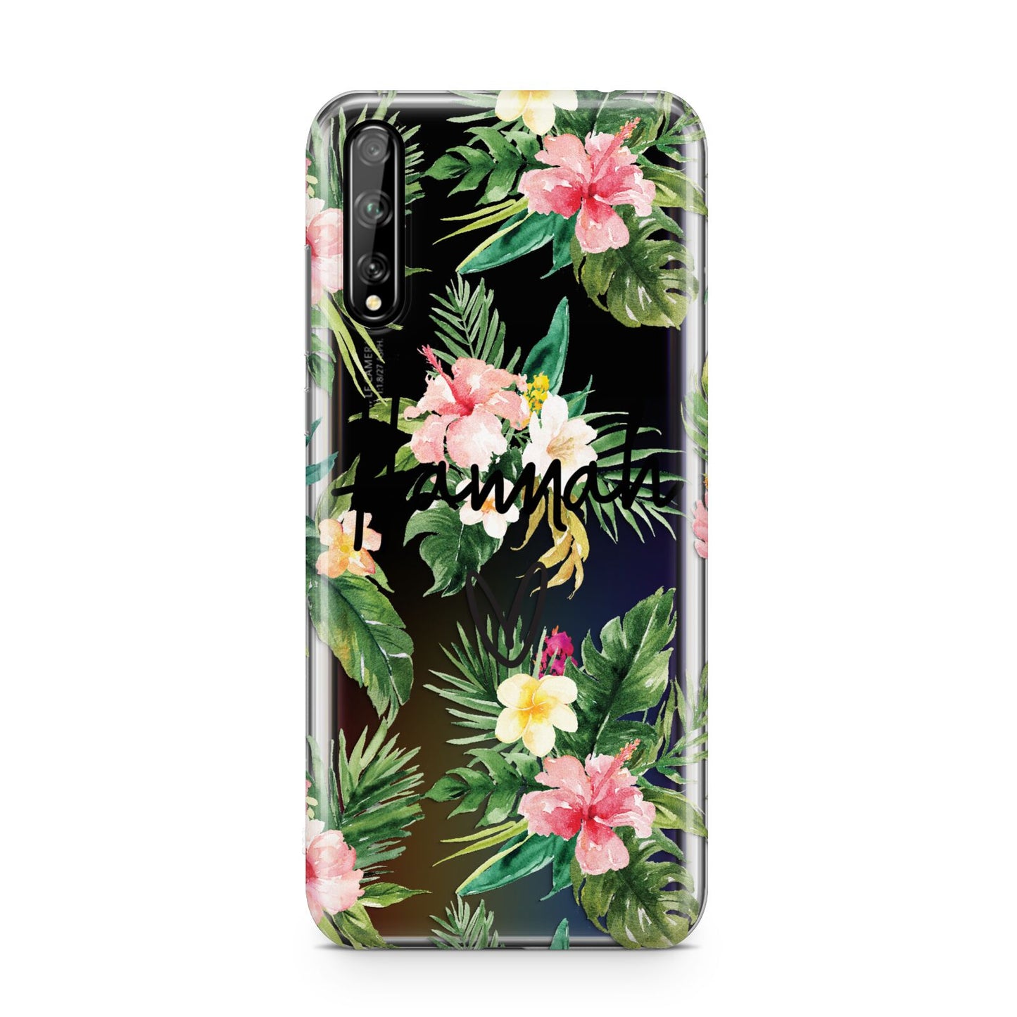 Personalised Tropical Floral Pink Huawei Enjoy 10s Phone Case