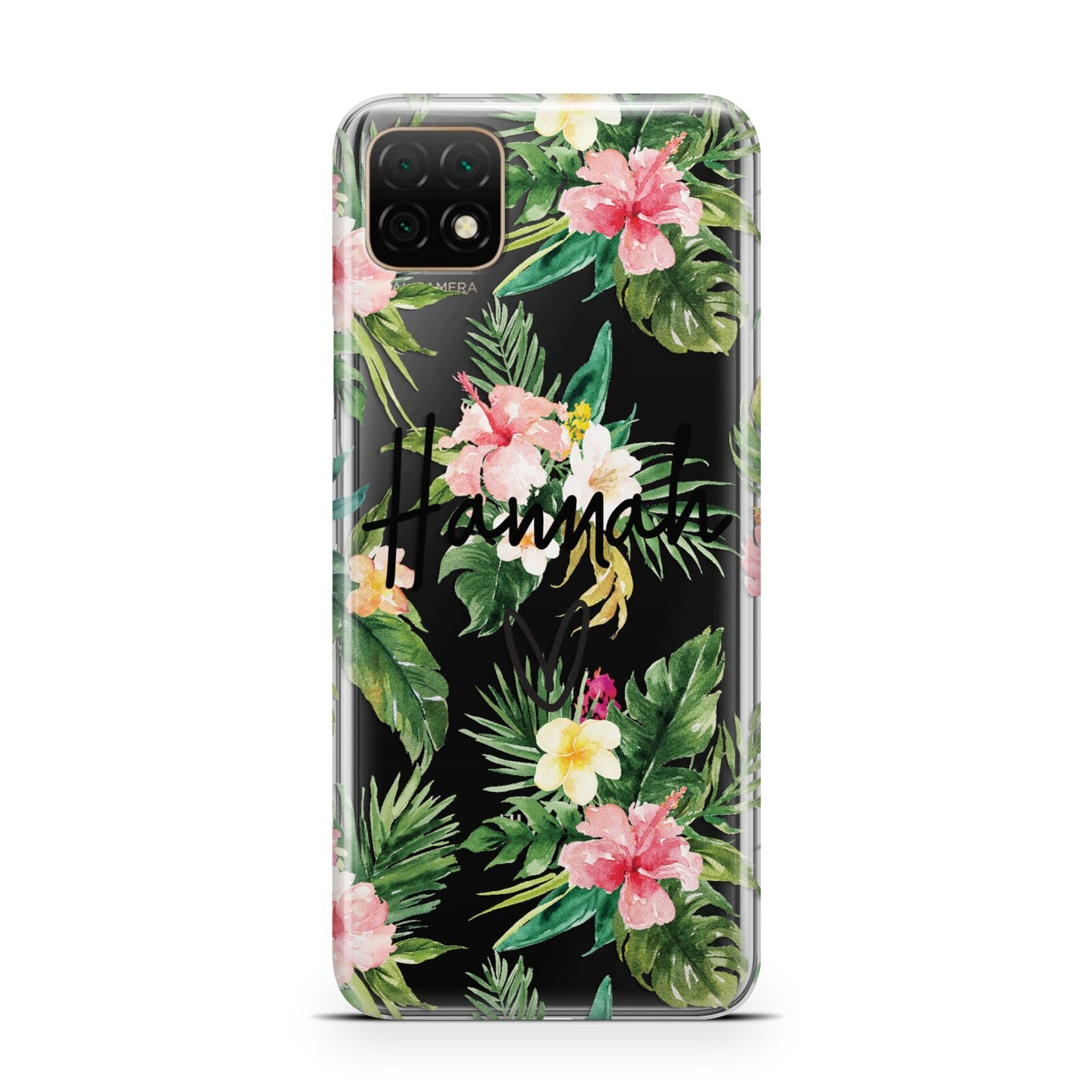 Personalised Tropical Floral Pink Huawei Enjoy 20 Phone Case