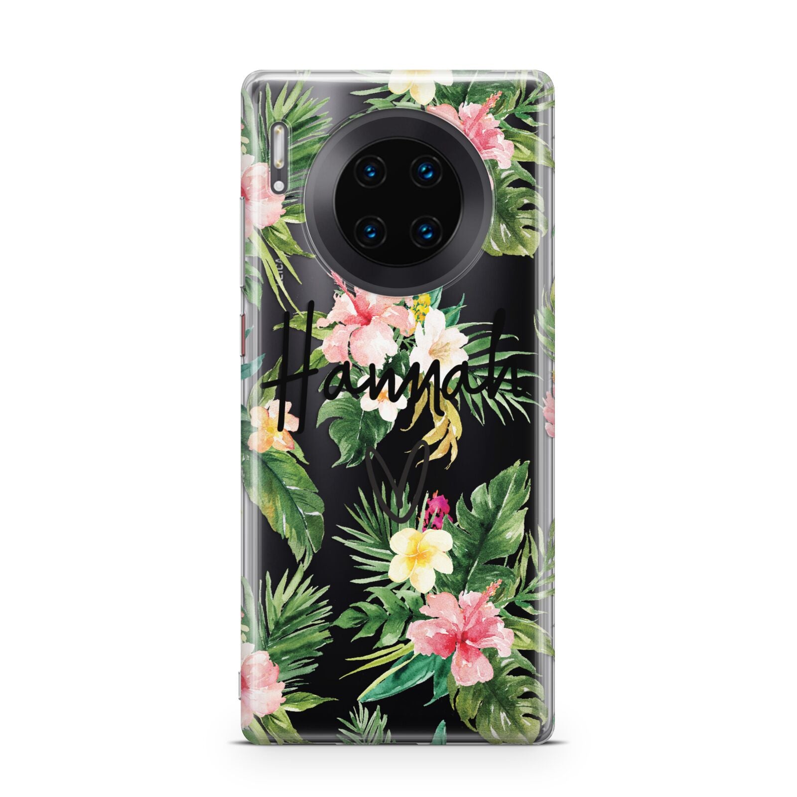 Personalised Tropical Floral Pink Huawei Mate 30 Pro Phone Case