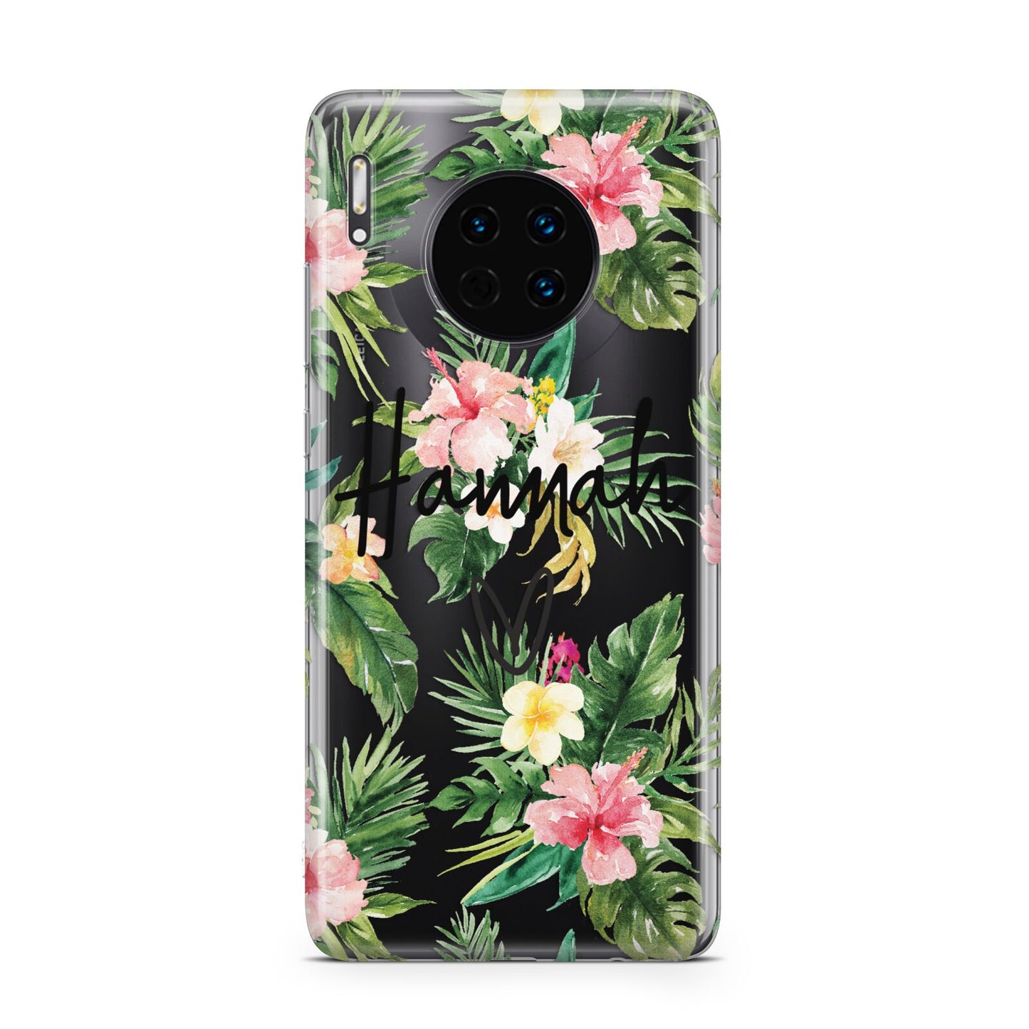 Personalised Tropical Floral Pink Huawei Mate 30