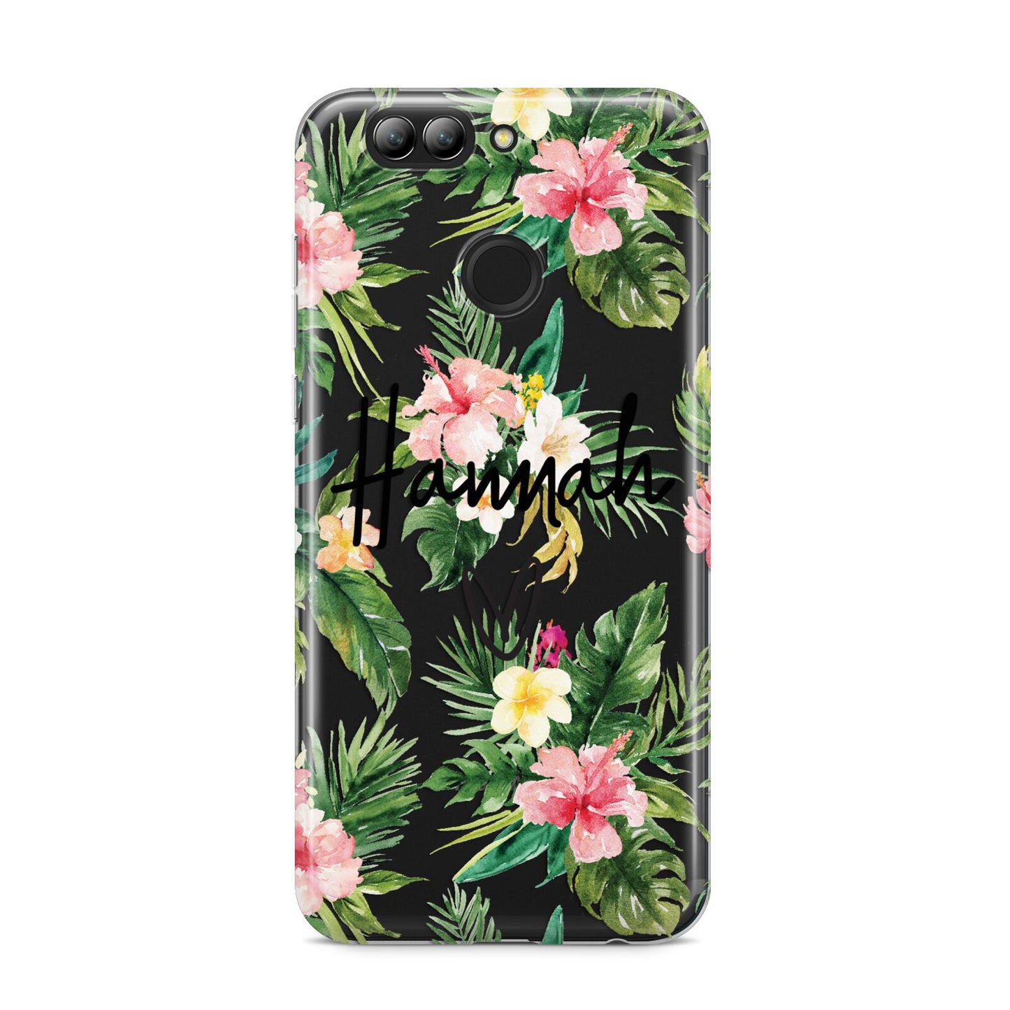 Personalised Tropical Floral Pink Huawei Nova 2s Phone Case