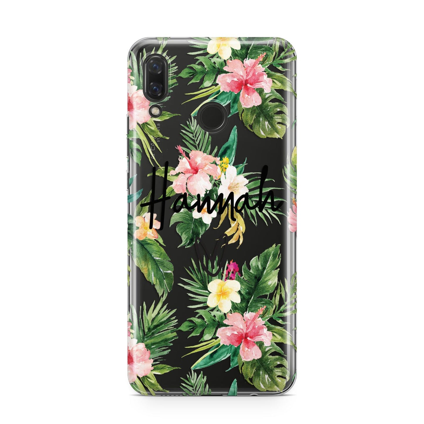 Personalised Tropical Floral Pink Huawei Nova 3 Phone Case