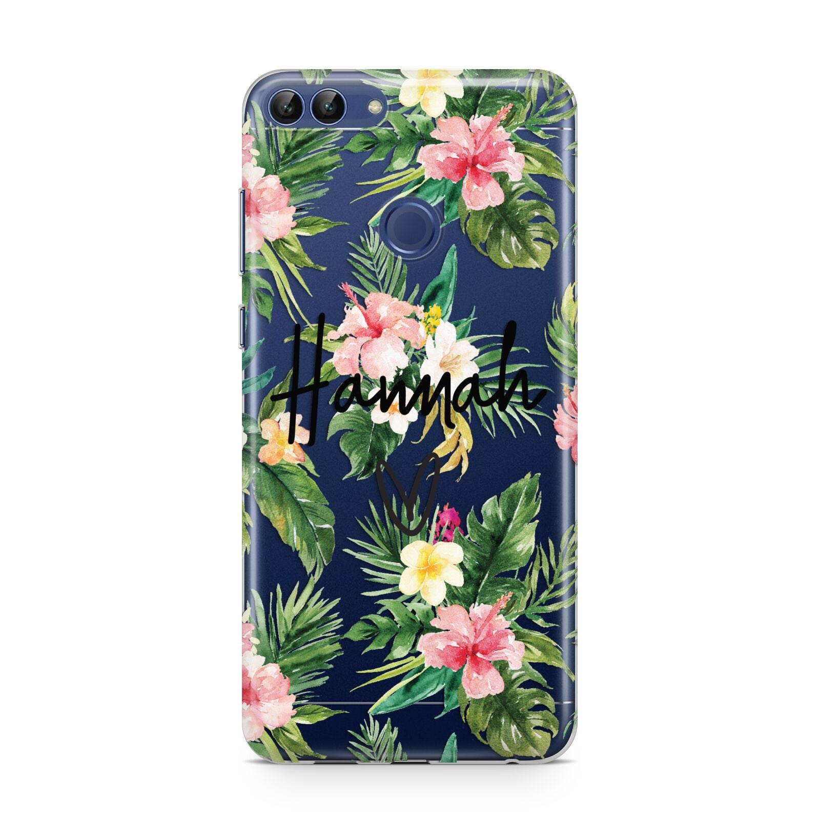 Personalised Tropical Floral Pink Huawei P Smart Case