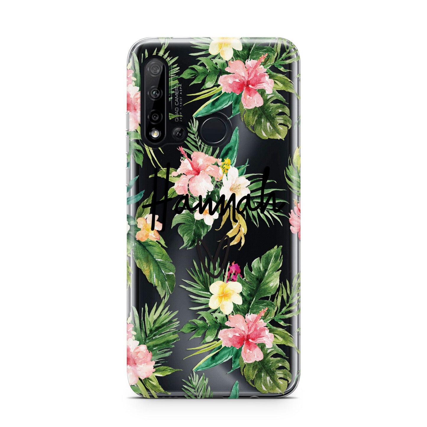 Personalised Tropical Floral Pink Huawei P20 Lite 5G Phone Case