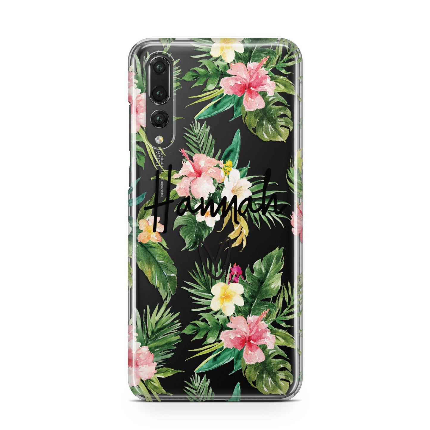 Personalised Tropical Floral Pink Huawei P20 Pro Phone Case