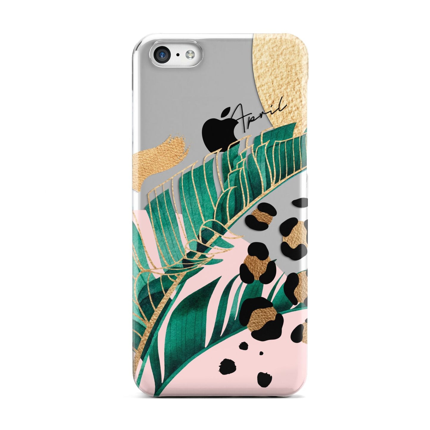 Personalised Tropical Gold Apple iPhone 5c Case