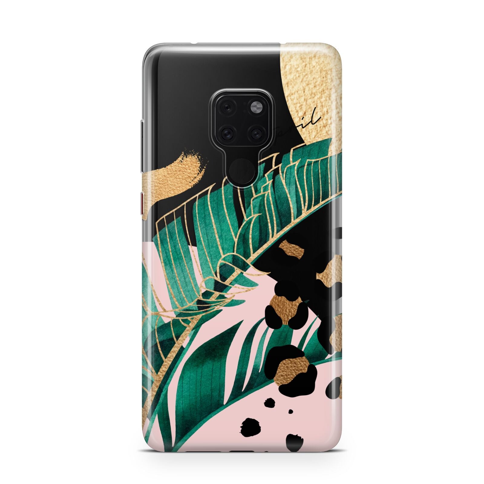 Personalised Tropical Gold Huawei Mate 20 Phone Case