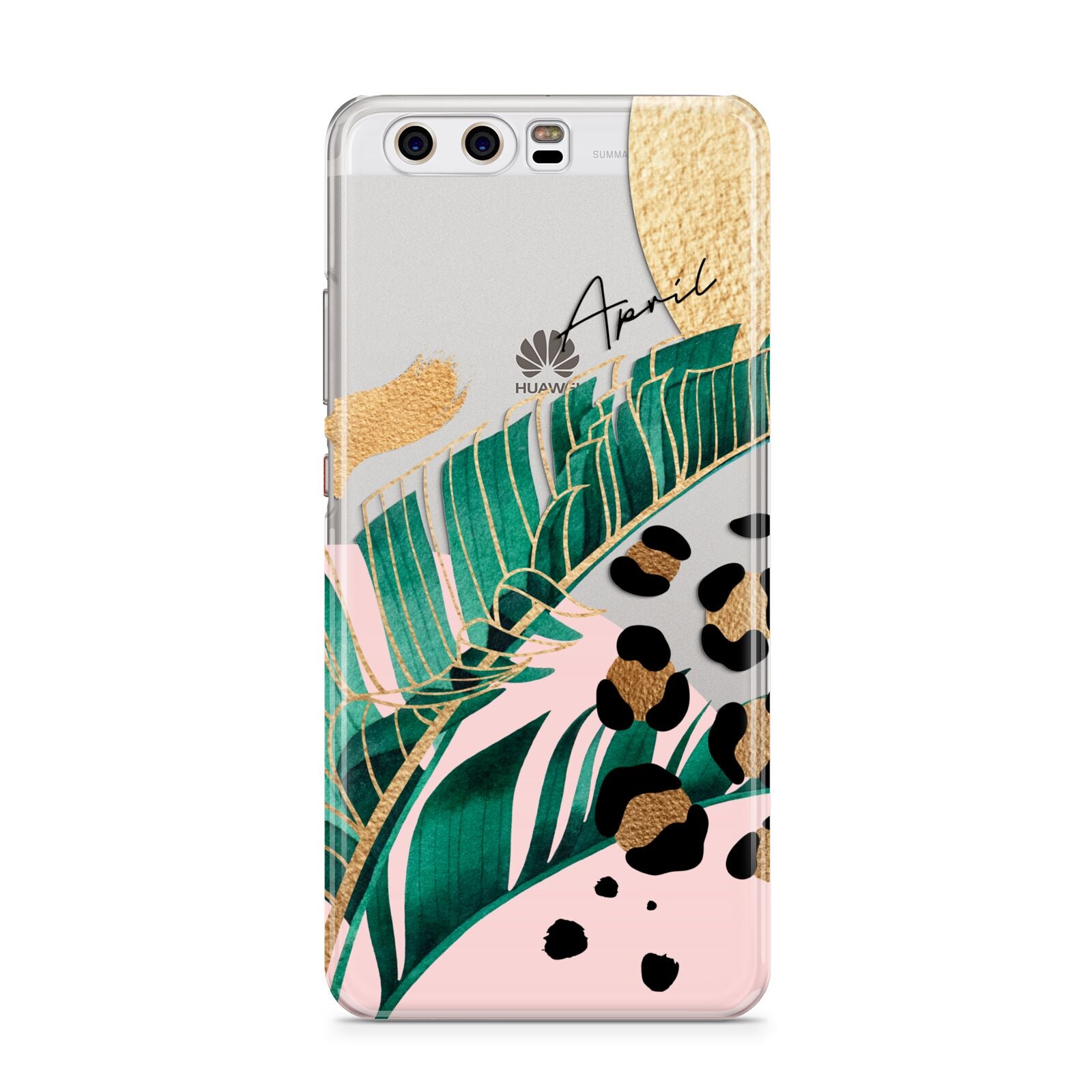 Personalised Tropical Gold Huawei P10 Phone Case