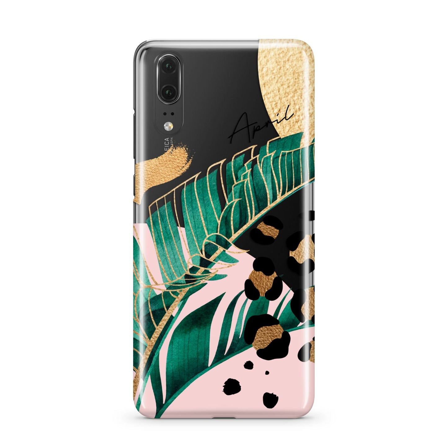 Personalised Tropical Gold Huawei P20 Phone Case