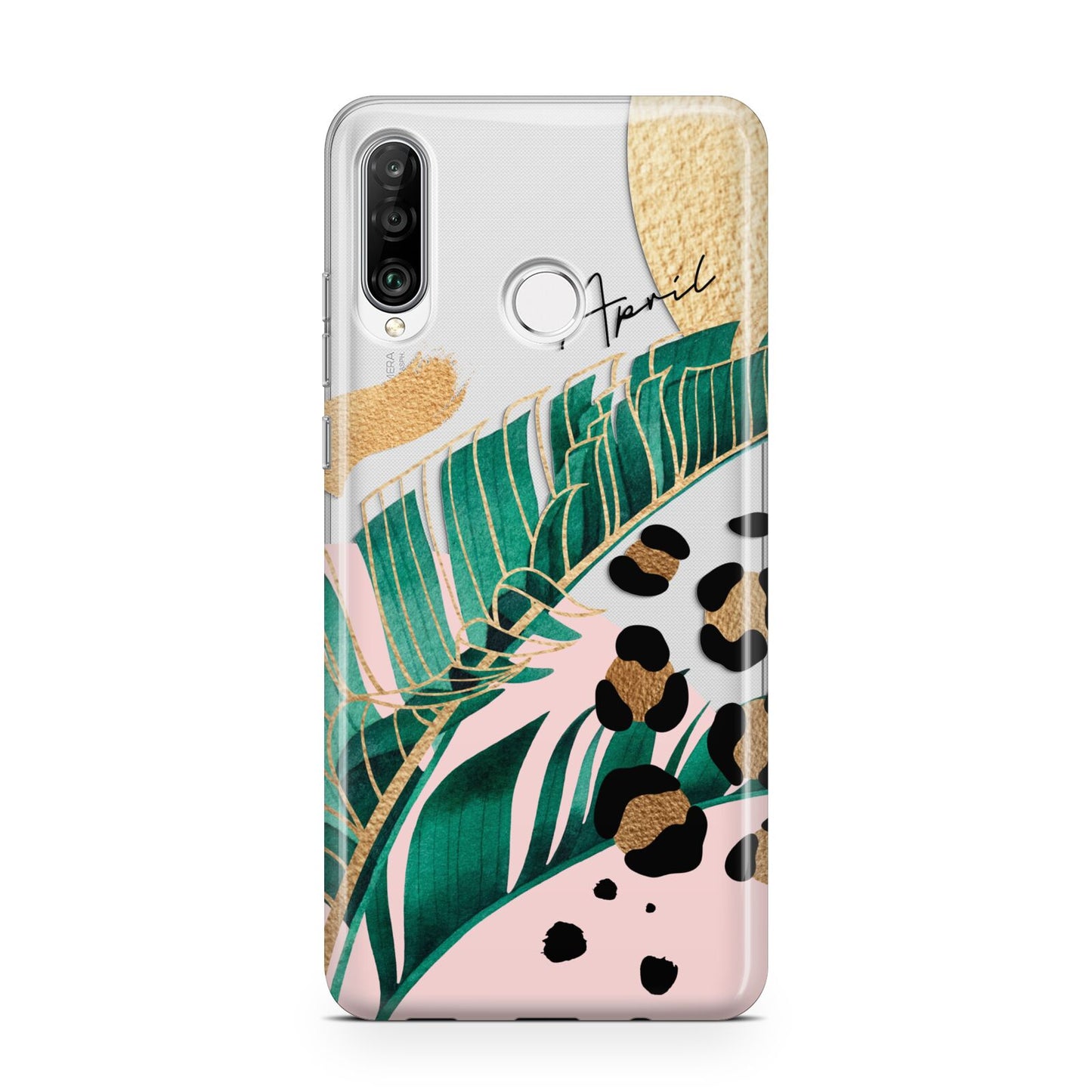 Personalised Tropical Gold Huawei P30 Lite Phone Case