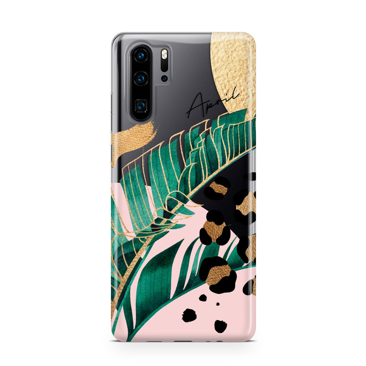 Personalised Tropical Gold Huawei P30 Pro Phone Case