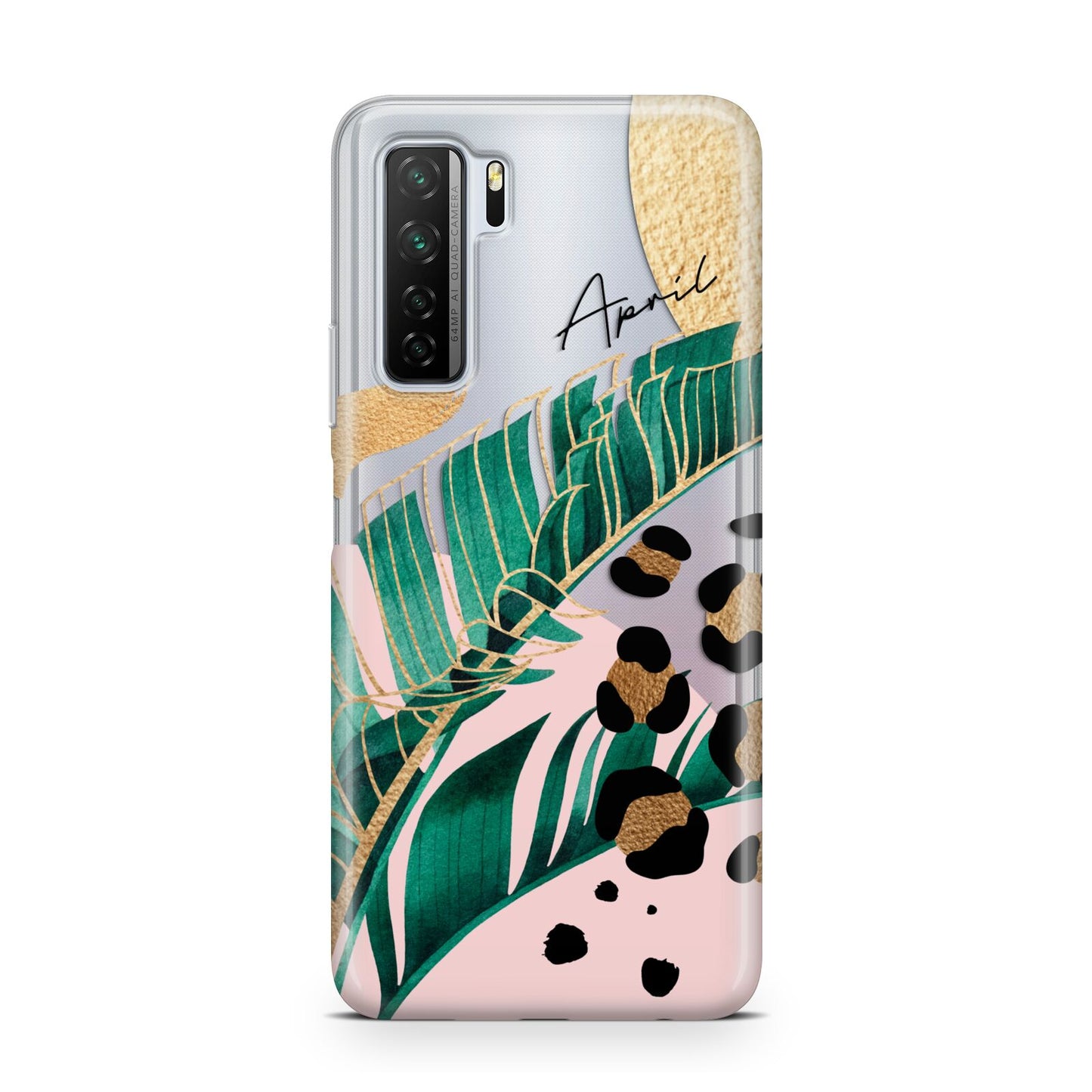 Personalised Tropical Gold Huawei P40 Lite 5G Phone Case