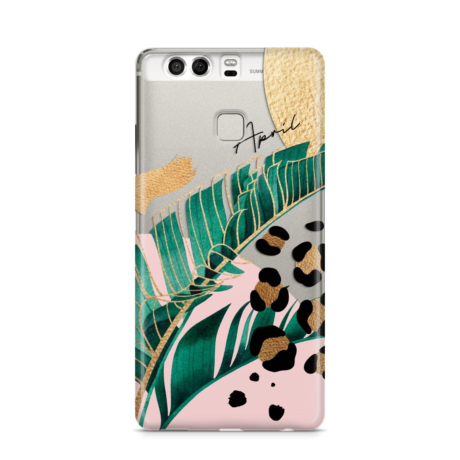 Personalised Tropical Gold Huawei P9 Case