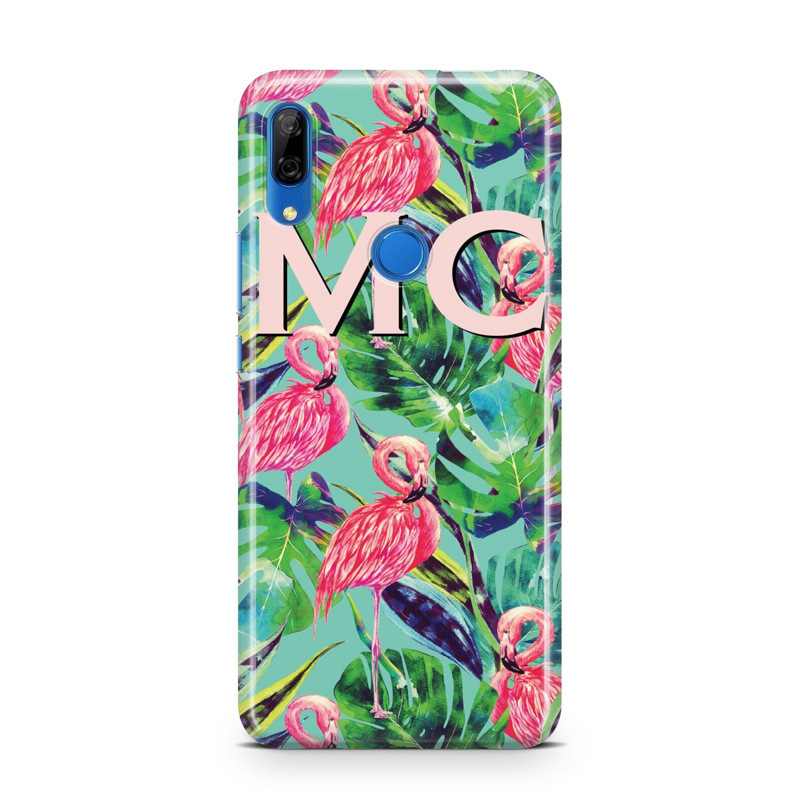 Personalised Tropical Green Leaves Flamingo Huawei P Smart Z