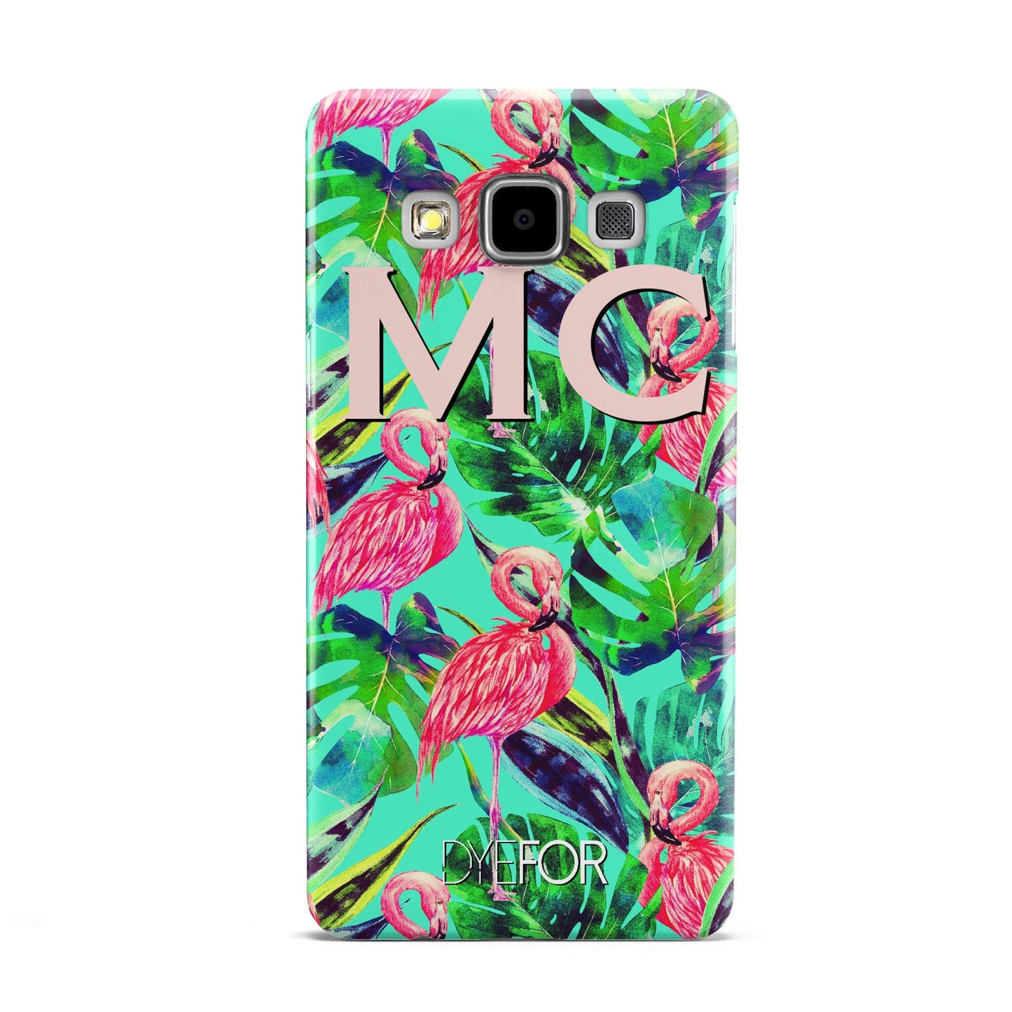 Personalised Tropical Green Leaves Flamingo Samsung Galaxy A5 Case