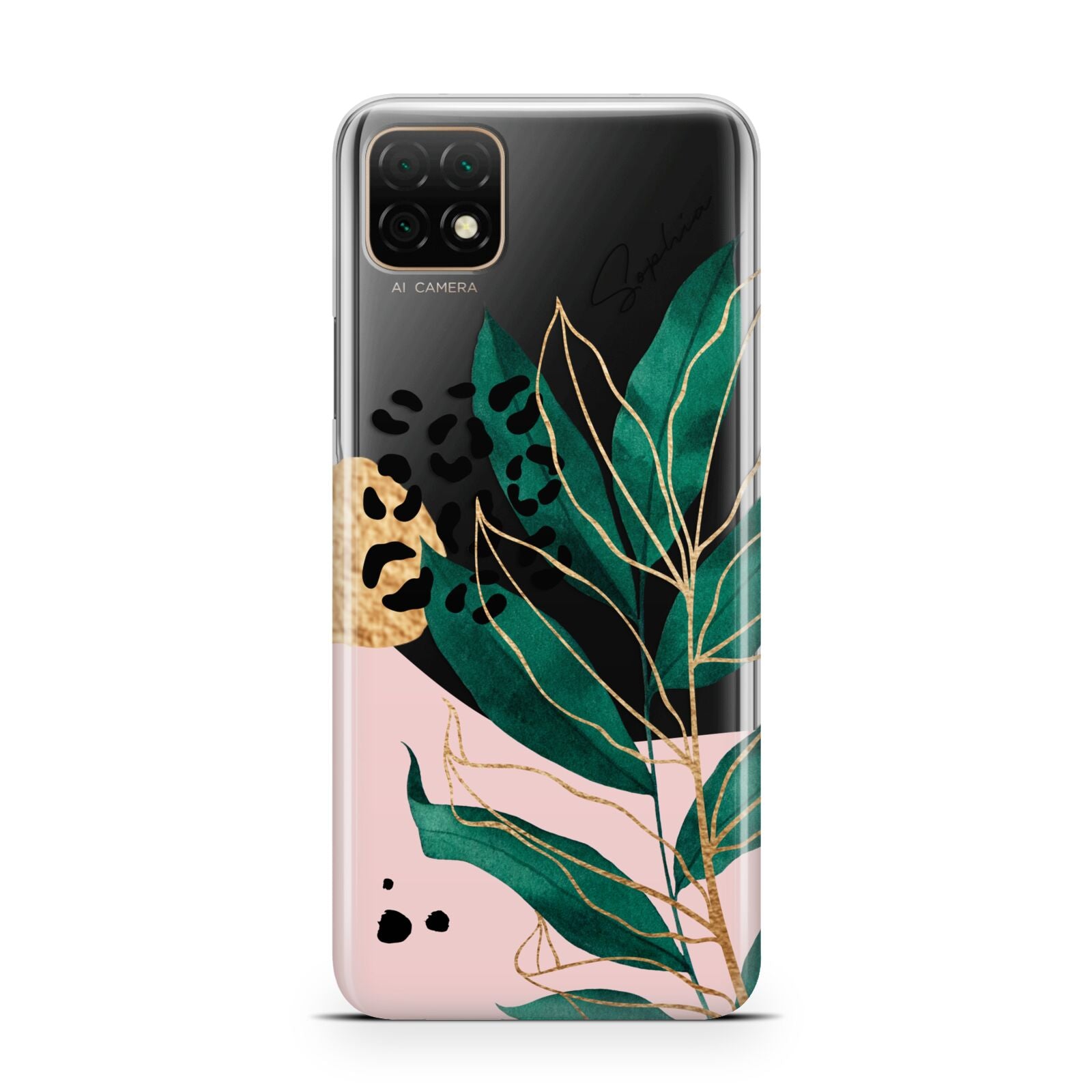 Personalised Tropical Leaf Huawei Enjoy 20 Phone Case