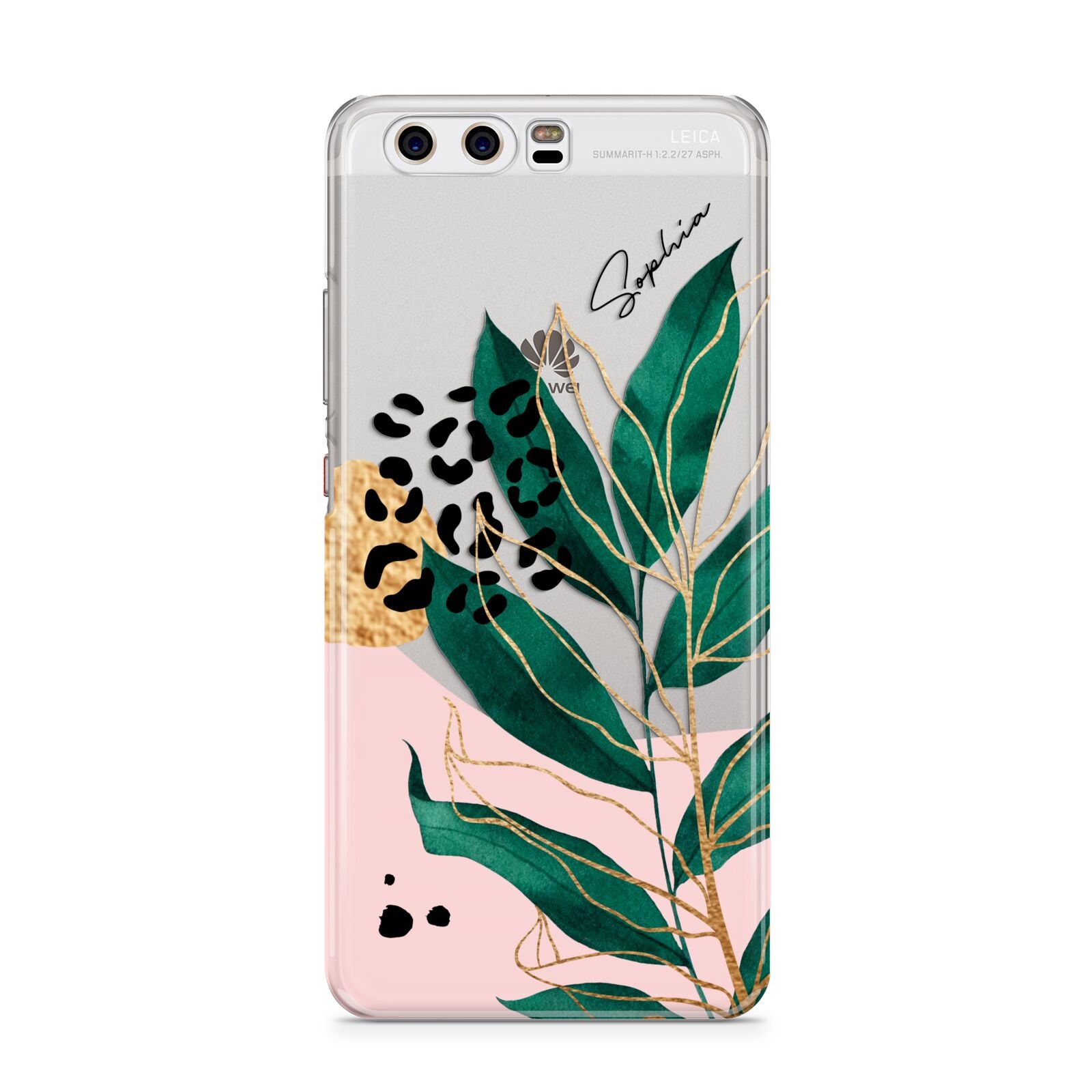 Personalised Tropical Leaf Huawei P10 Phone Case