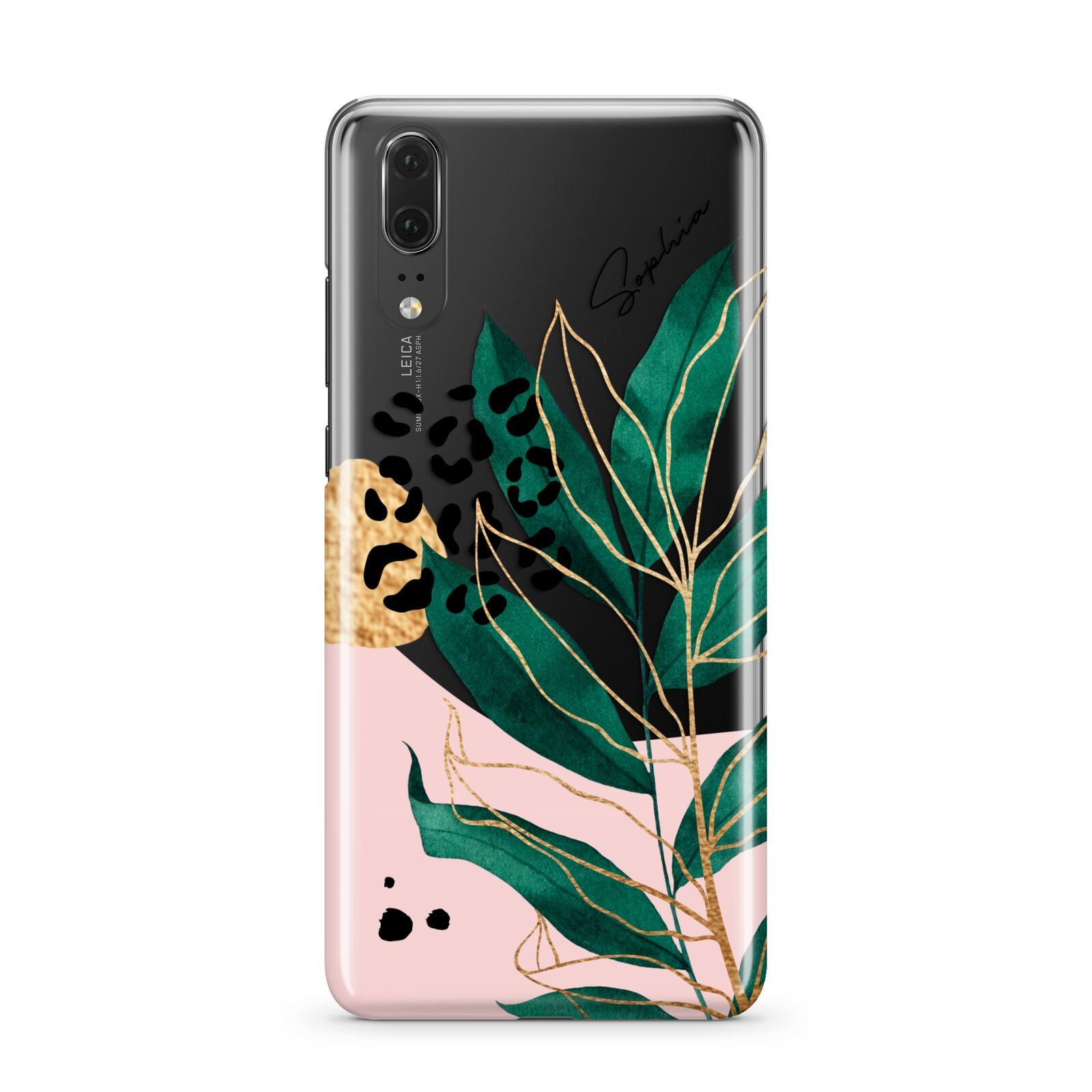 Personalised Tropical Leaf Huawei P20 Phone Case