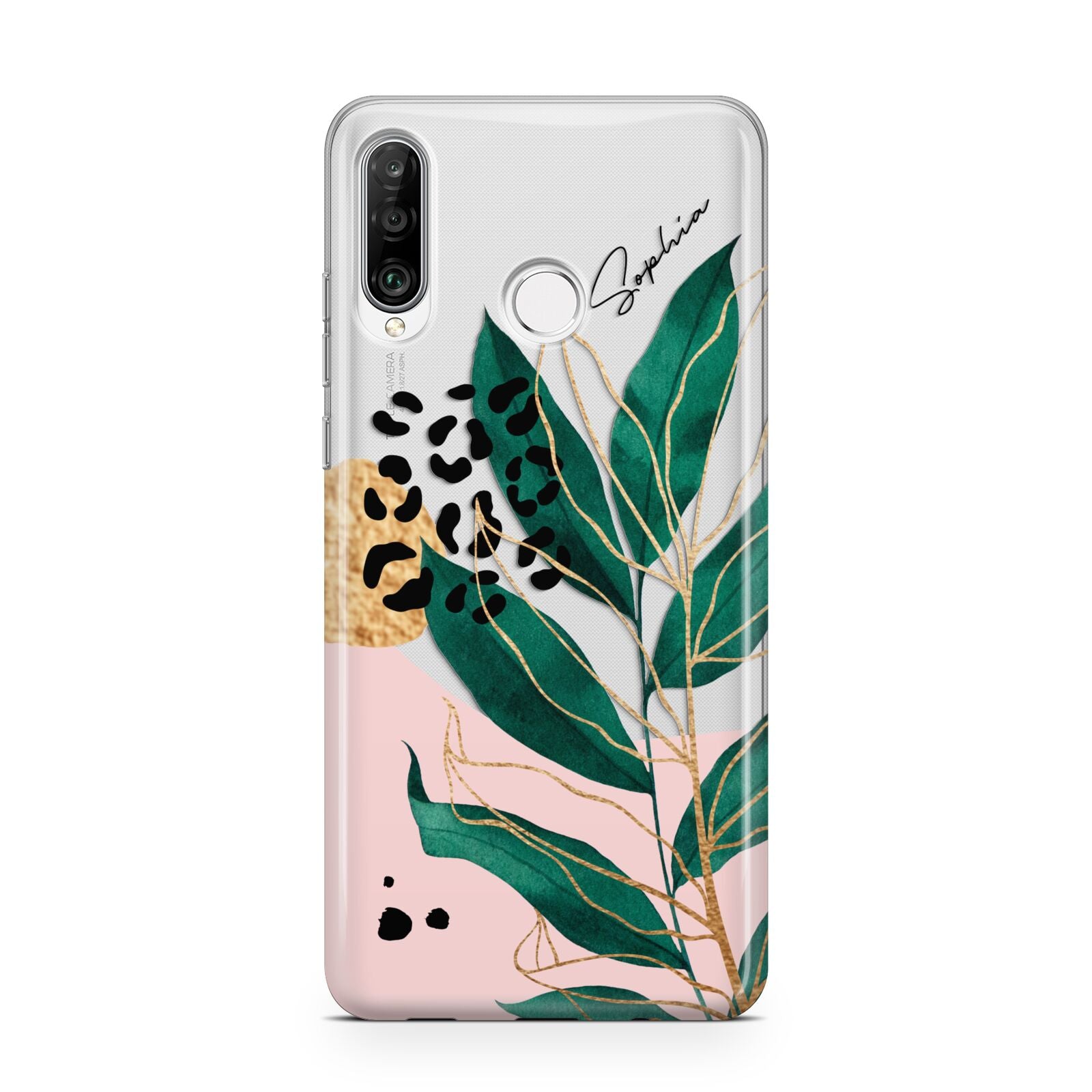 Personalised Tropical Leaf Huawei P30 Lite Phone Case