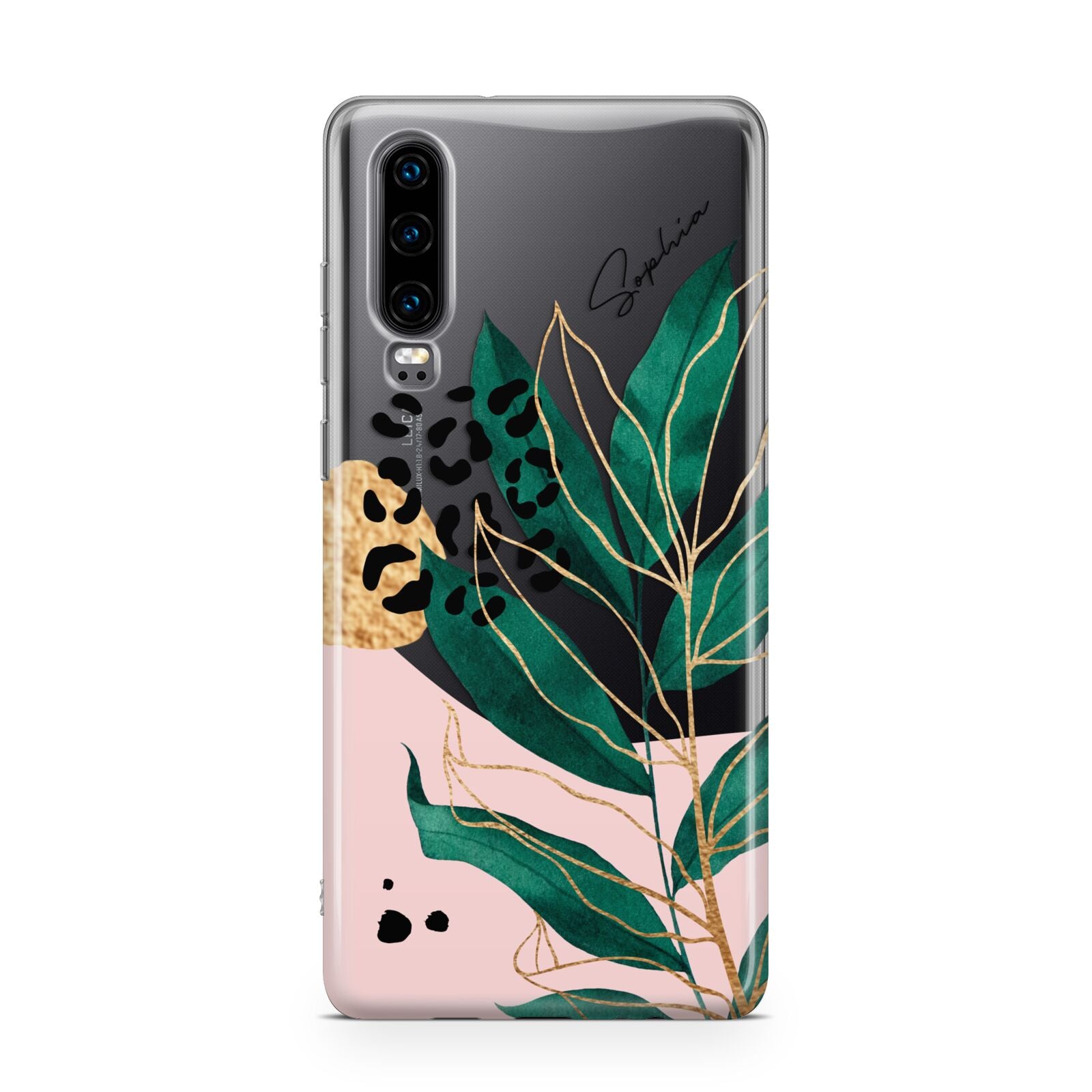 Personalised Tropical Leaf Huawei P30 Phone Case