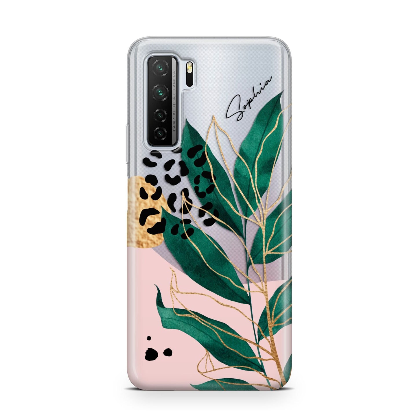 Personalised Tropical Leaf Huawei P40 Lite 5G Phone Case