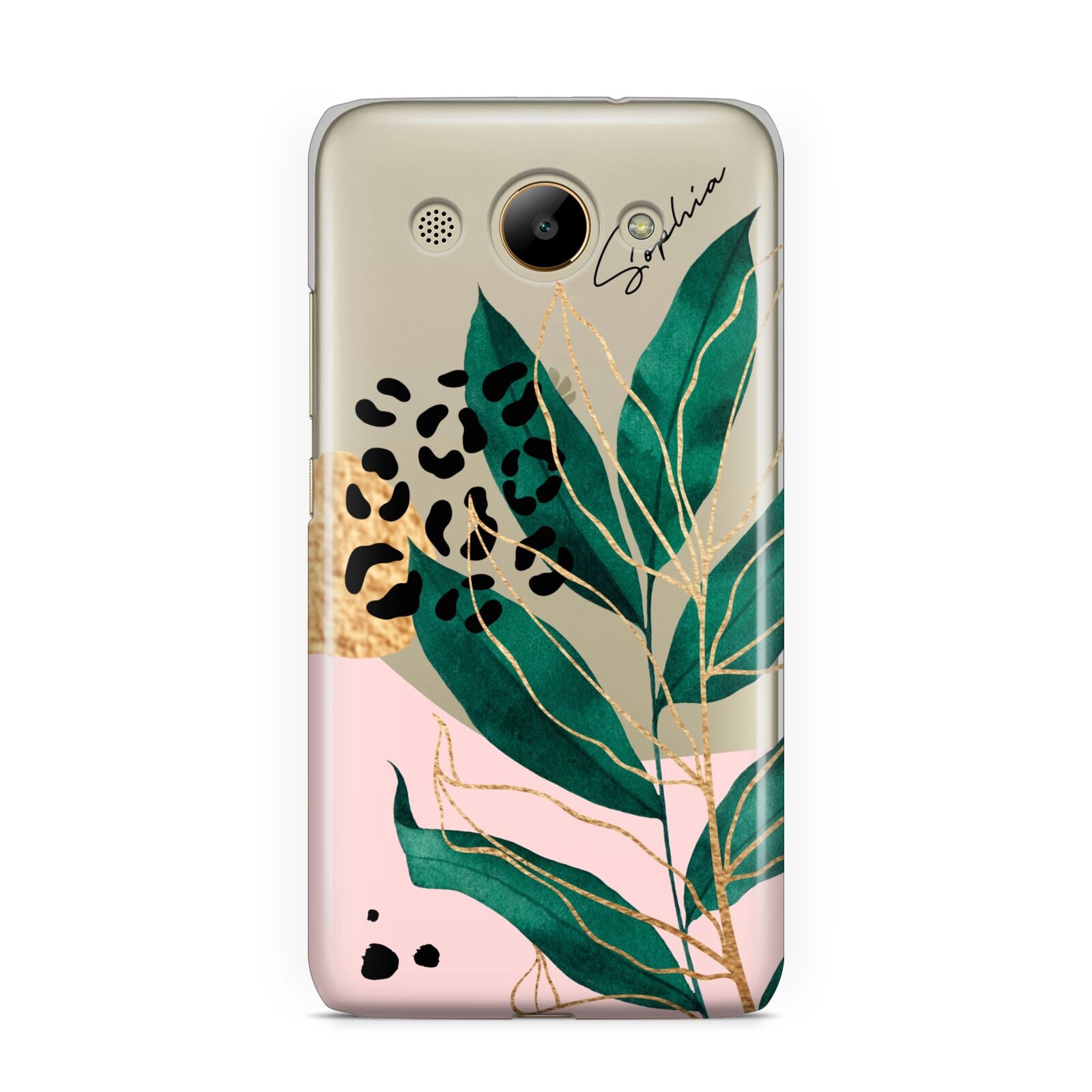 Personalised Tropical Leaf Huawei Y3 2017