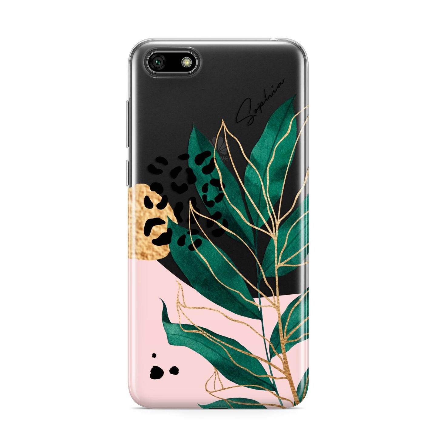 Personalised Tropical Leaf Huawei Y5 Prime 2018 Phone Case