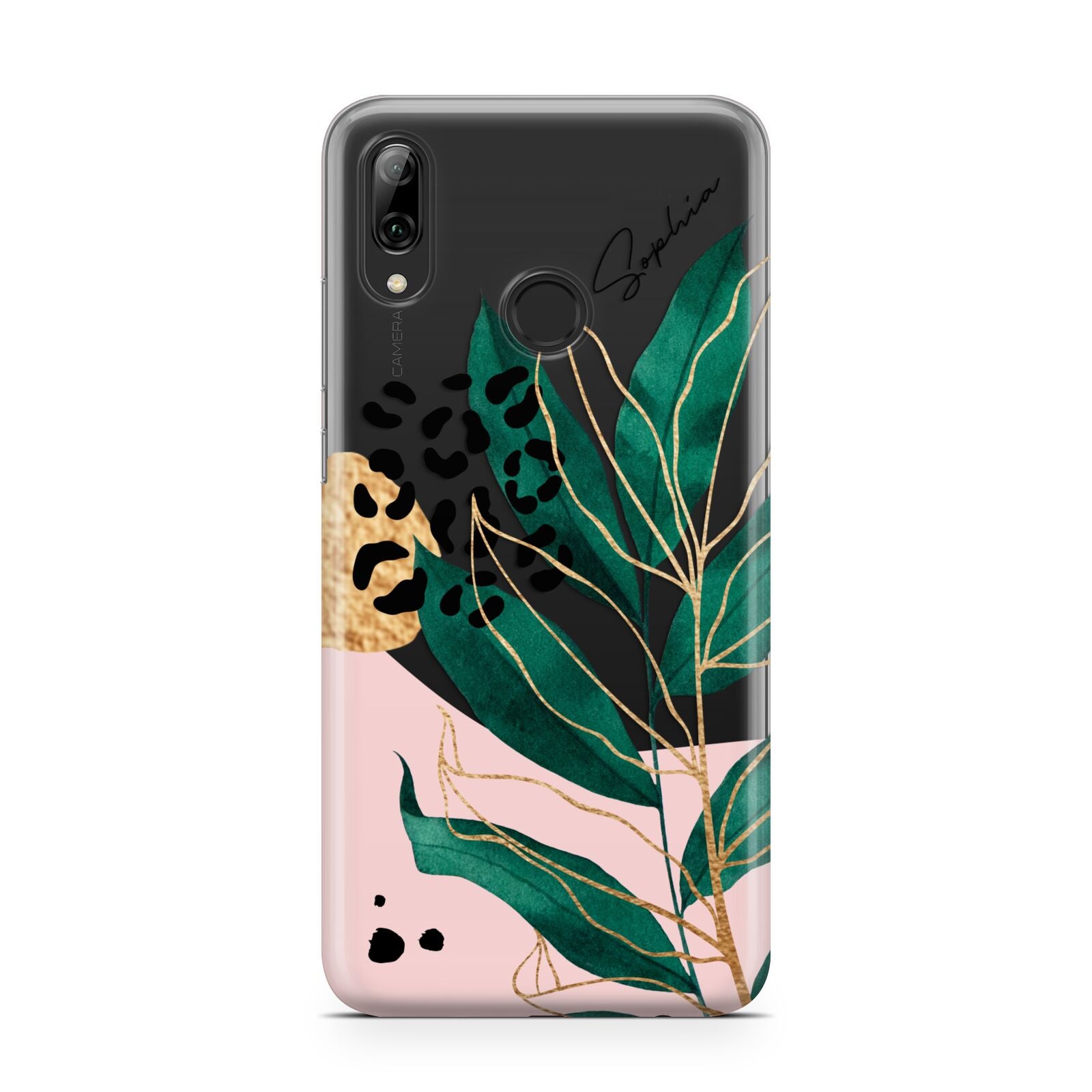 Personalised Tropical Leaf Huawei Y7 2019