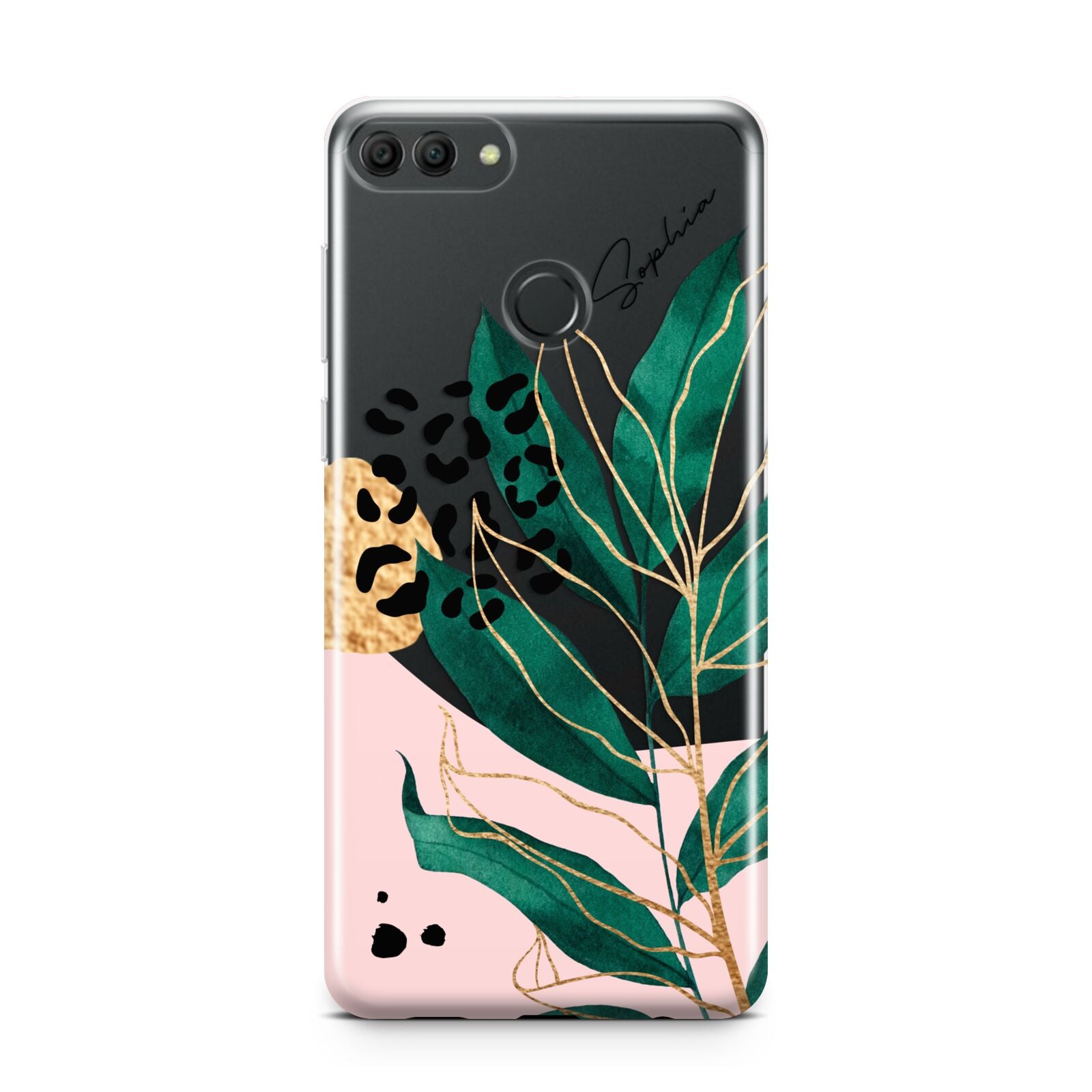 Personalised Tropical Leaf Huawei Y9 2018