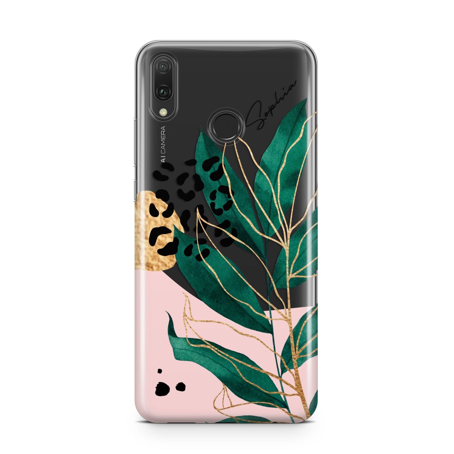 Personalised Tropical Leaf Huawei Y9 2019