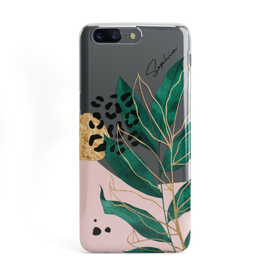 Personalised Tropical Leaf OnePlus Case