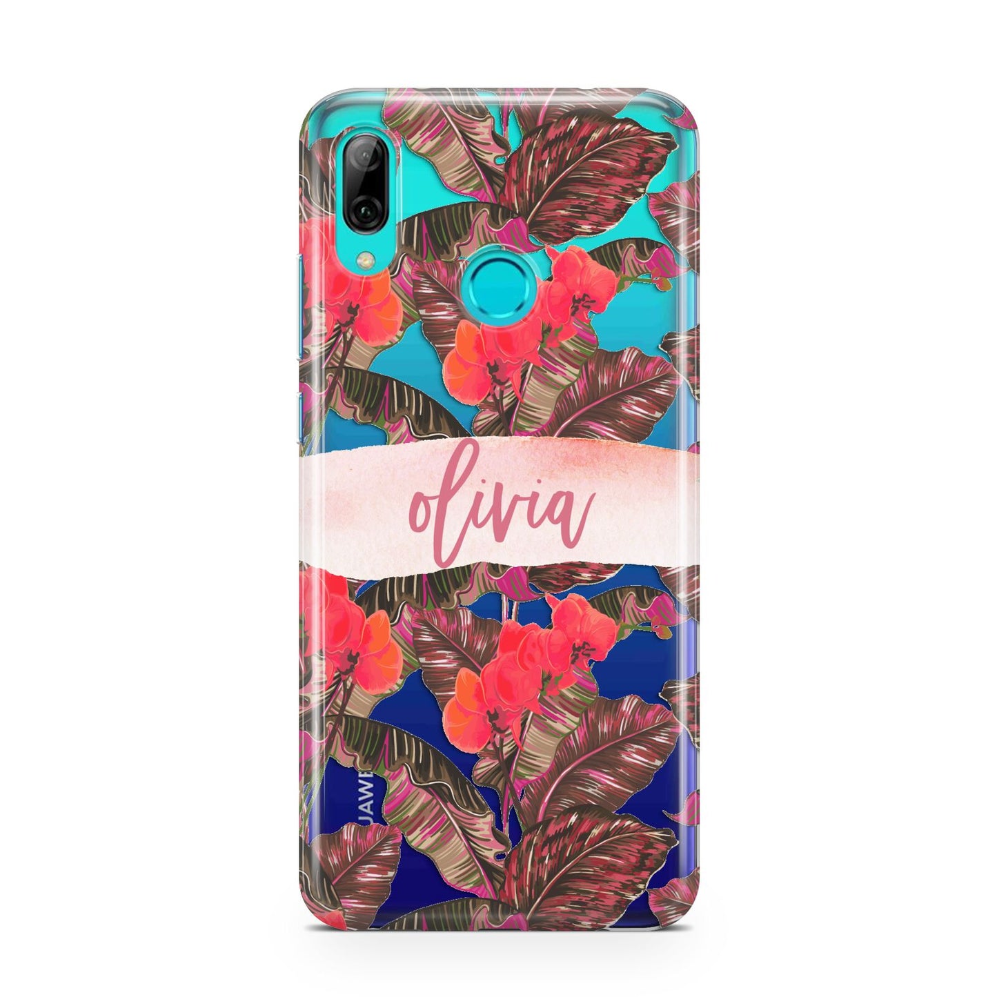 Personalised Tropical Orchid Floral Huawei P Smart 2019 Case