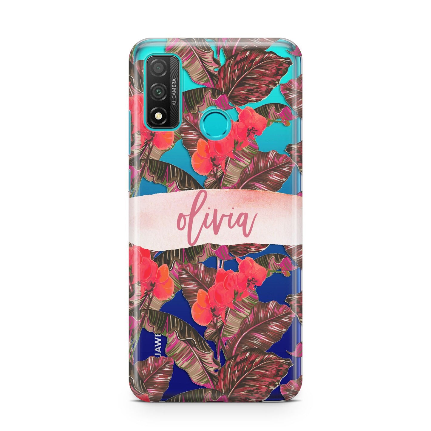 Personalised Tropical Orchid Floral Huawei P Smart 2020