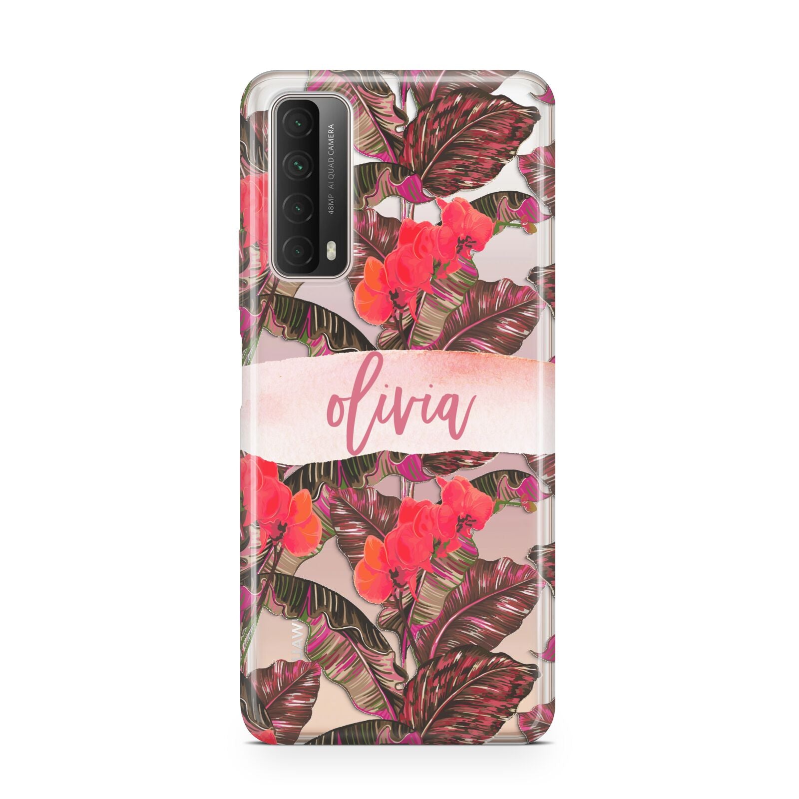 Personalised Tropical Orchid Floral Huawei P Smart 2021