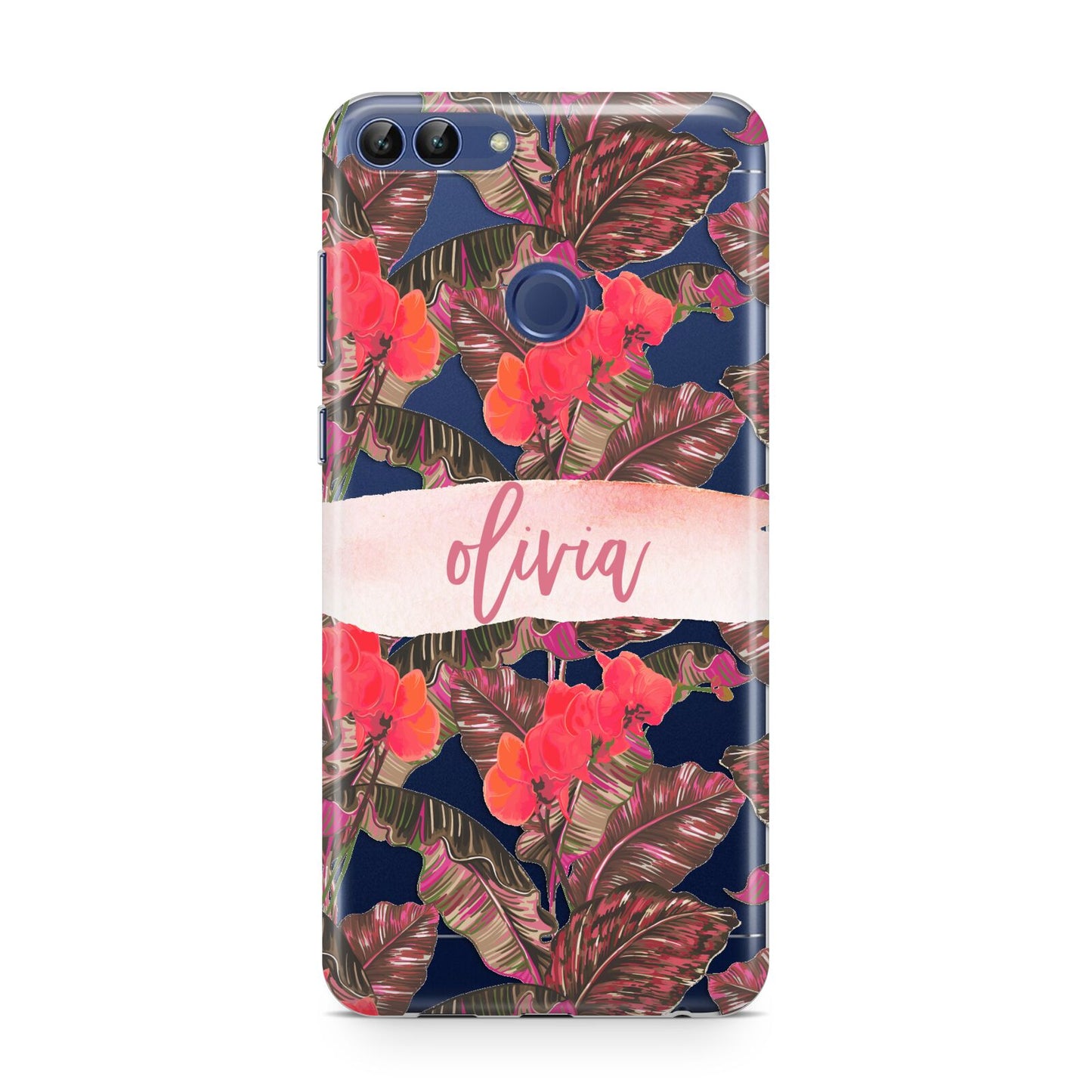 Personalised Tropical Orchid Floral Huawei P Smart Case