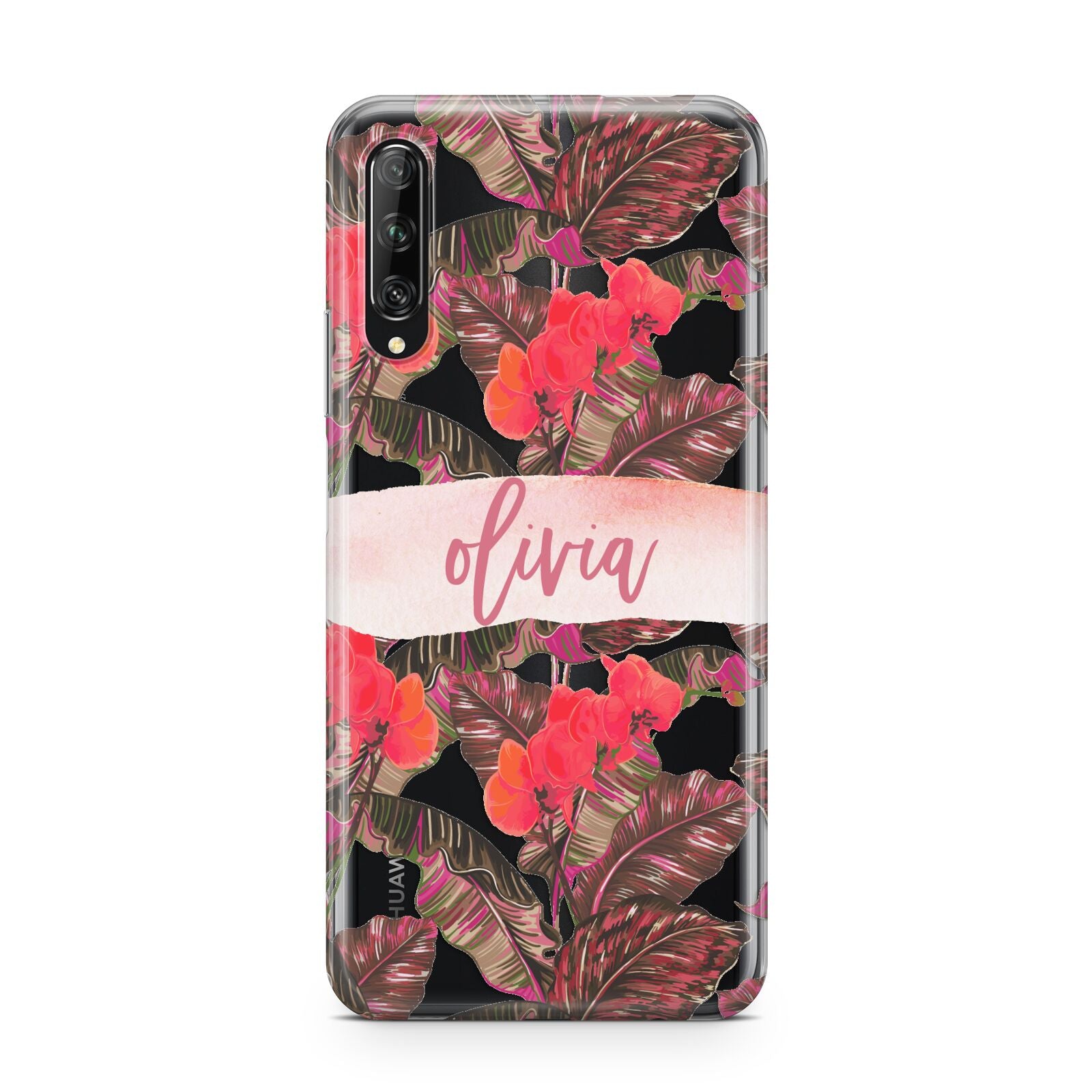 Personalised Tropical Orchid Floral Huawei P Smart Pro 2019